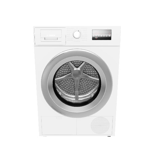 Bosch 800 4-cu ft Stackable Ventless Electric Dryer (White/Chrome) ENERGY STAR
