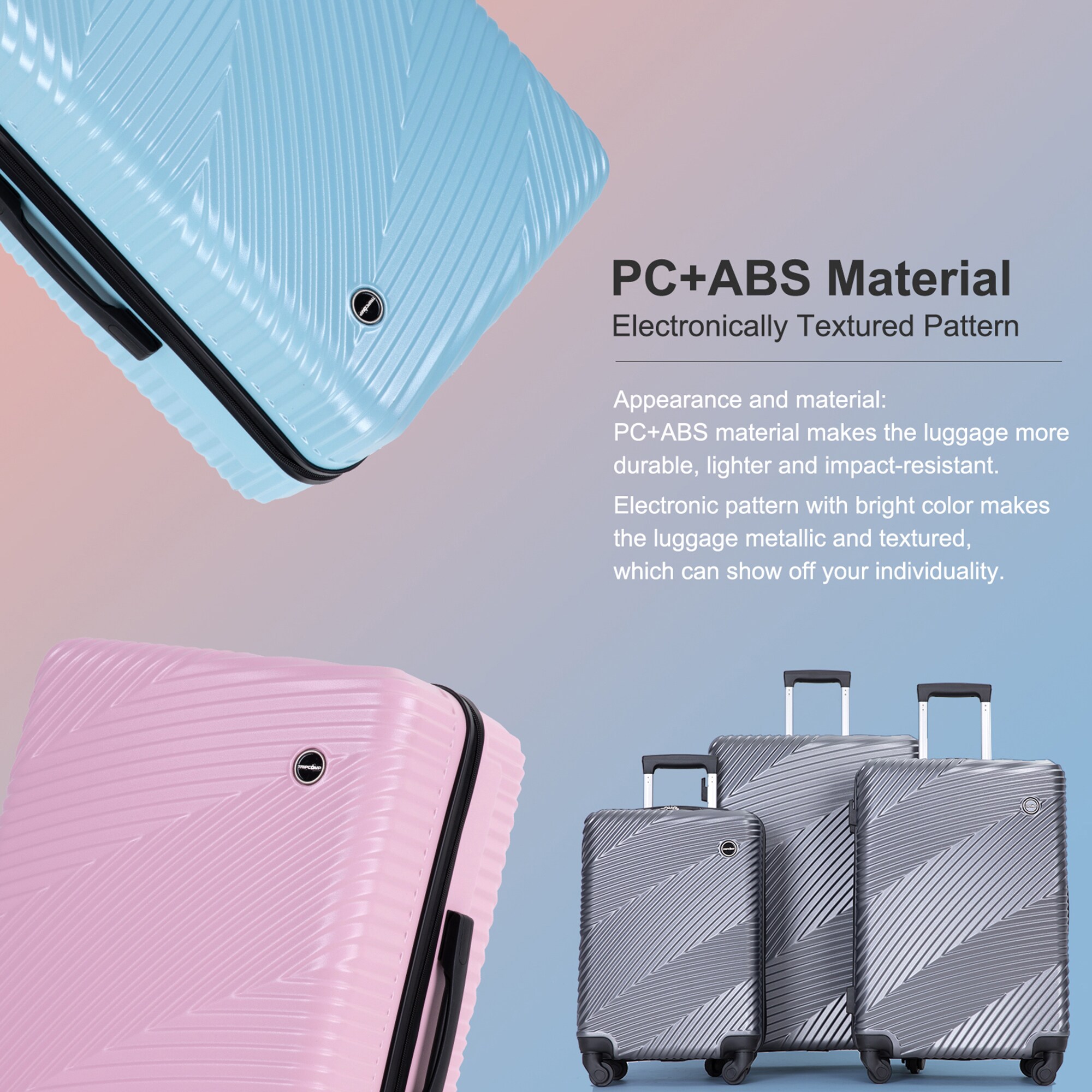 SINOFURN SYD9400019GY Luggage-And-Luggage-Sets - View #3