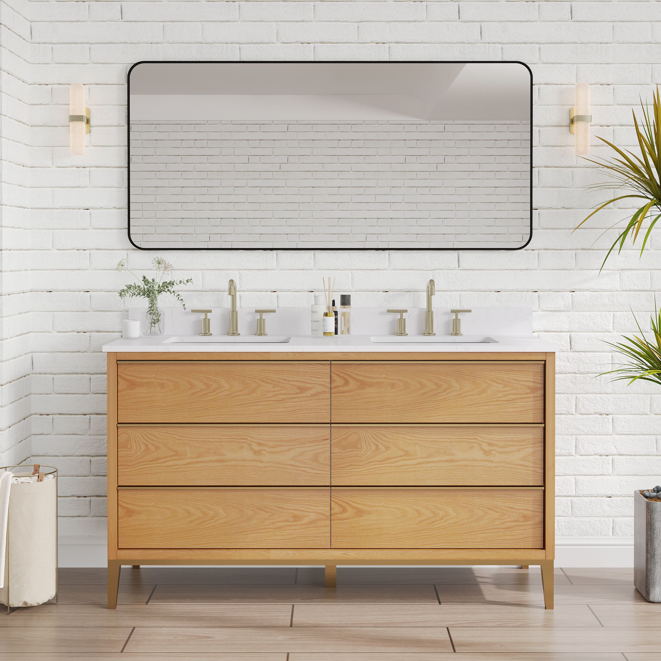 WELLFOR 20.5-in x 33.5-in Surface/Recessed Mount White Mirrored Oval Soft Close Medicine Cabinet