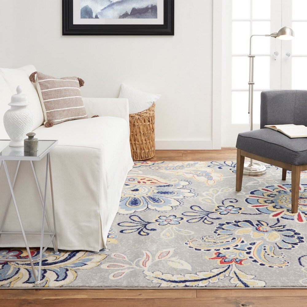 Home Dynamix 2N-HD5714-451 Tremont Lincoln 5 x 8 (ft) Loomed Polypropylene Gray Rectangular Indoor Bohemian/Eclectic Area rug