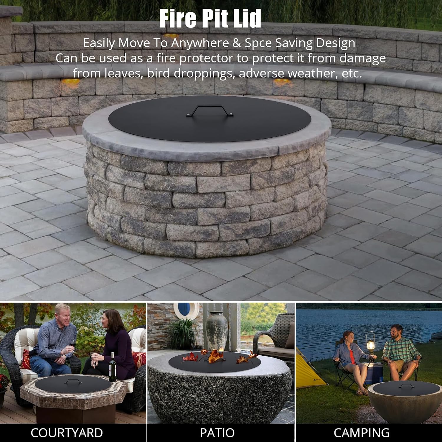 GAOMON CES-GVPDWE-3YJH2NB2 Fire-Pit-Covers - View #7