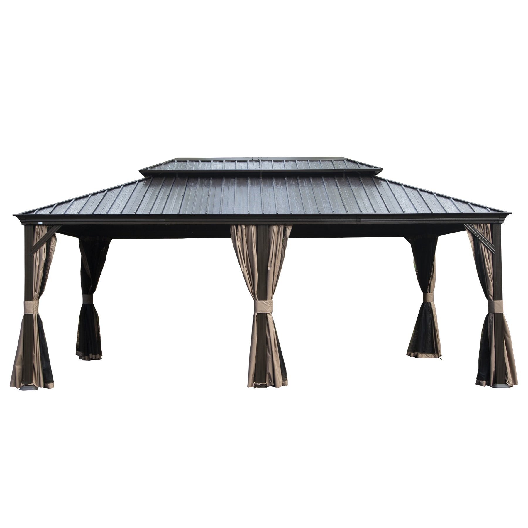 Mondawe MD-LGMF1673-BR Wood-Resin-Gazebos - View #2