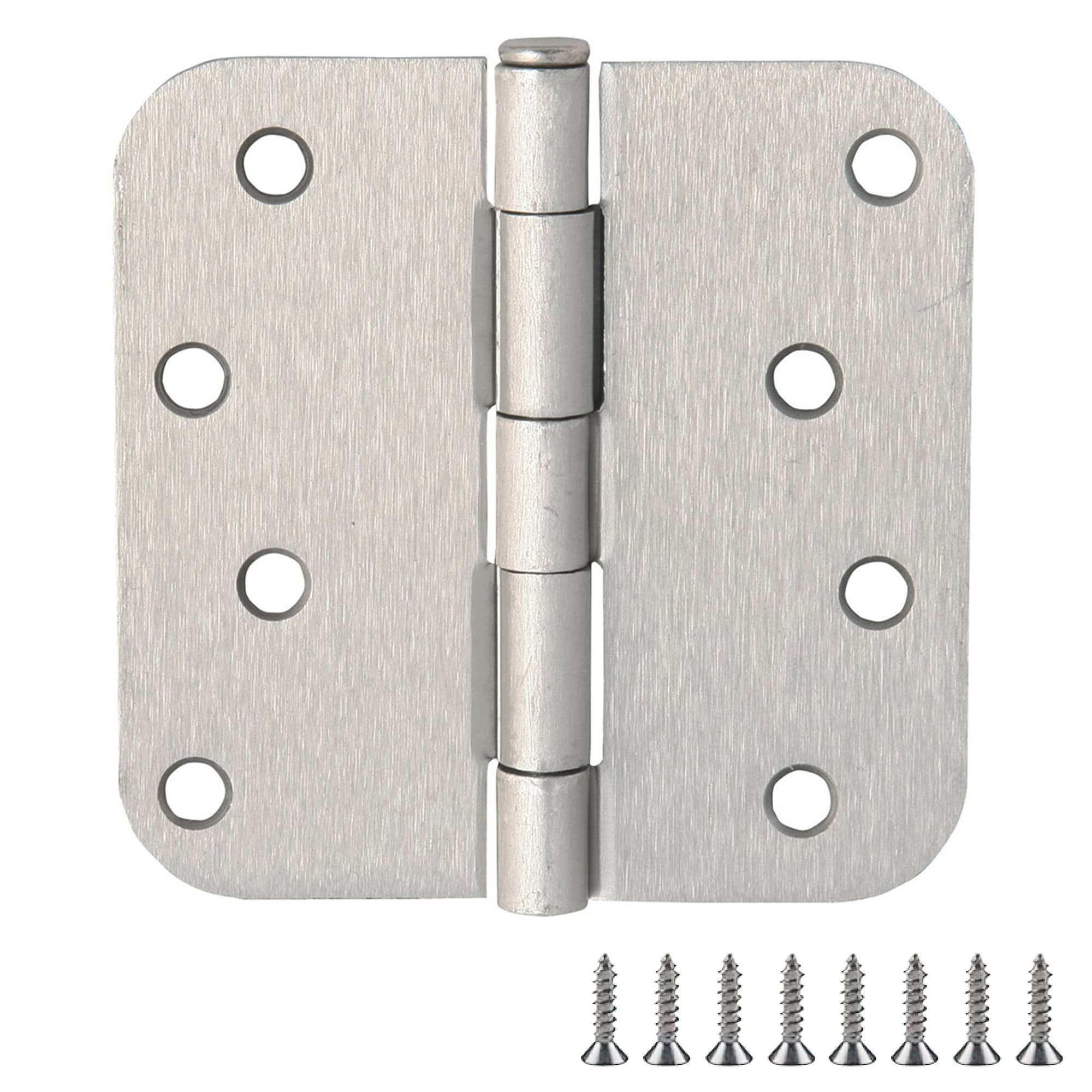 Design House 191163 4-in H x 5/8-in Radius Satin Nickel Butterfly Interior/Exterior Door Hinge 9 -Pack