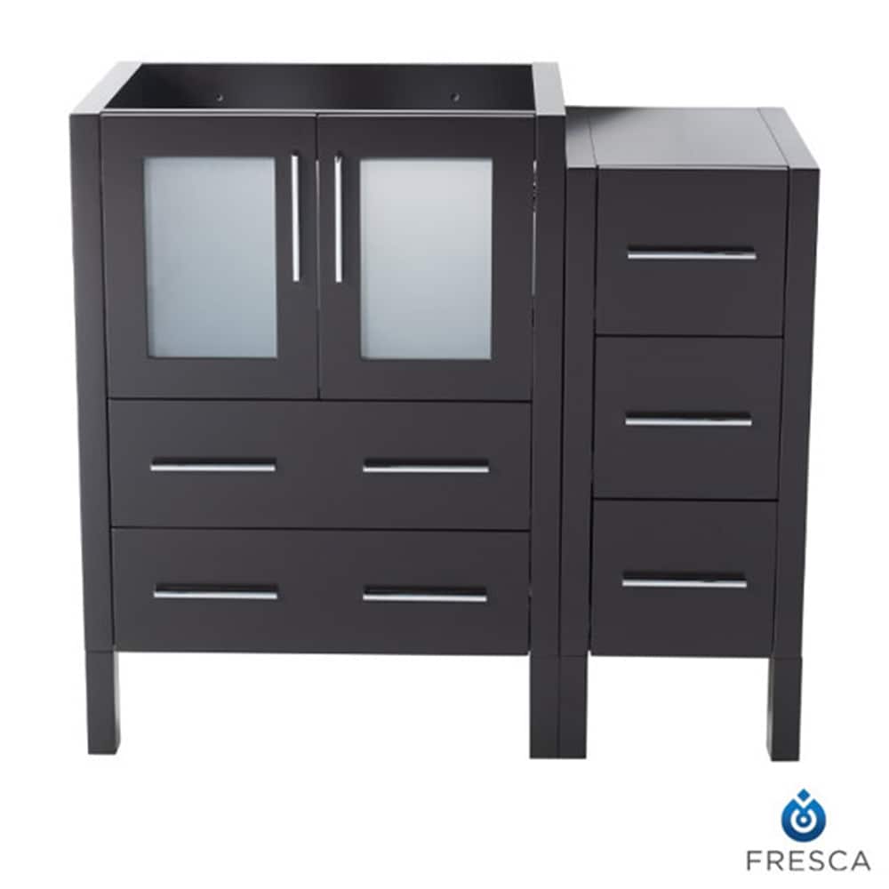 Fresca FCB62-2412ES Torino 36-in Espresso - 2 PCS Bathroom Vanity Base Cabinet without Top