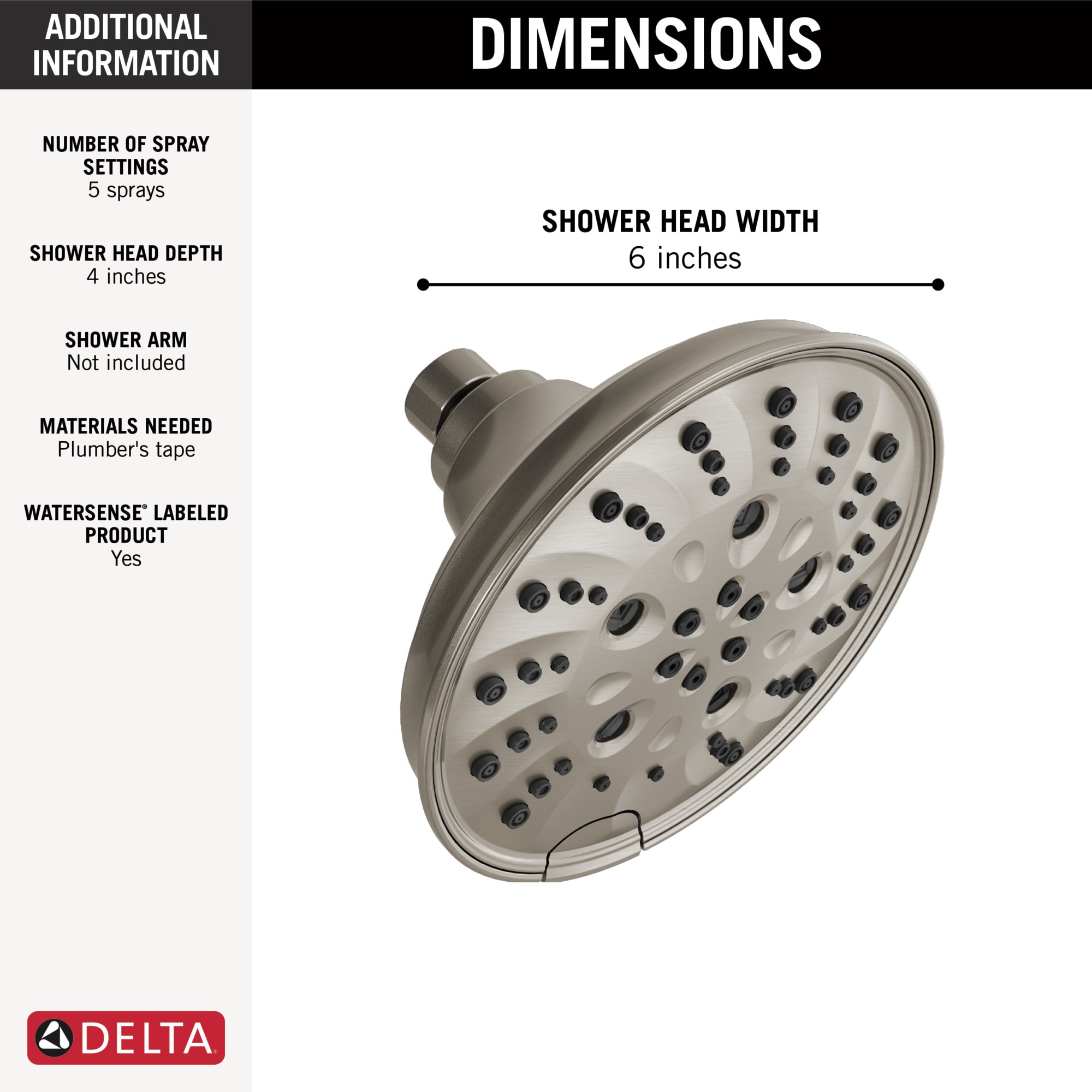 Delta 52669-SS-PR Fixed-Showerhead - View #7