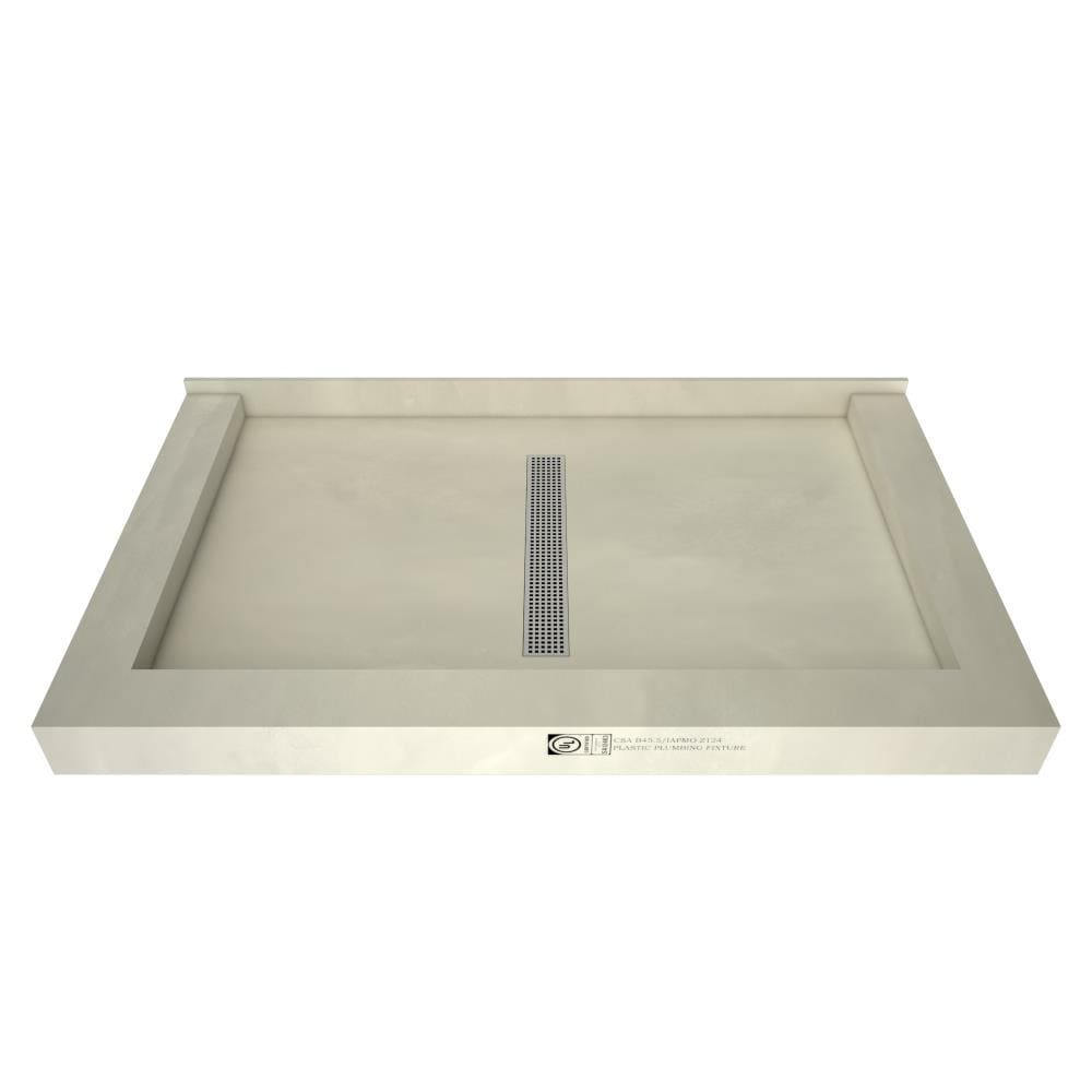 Tile Redi RT3648CTC-PVC-PC 36-in W x 48-in L x 5.75-in H Made For Tile Rectangle Shower Pan Base (Center Drain)