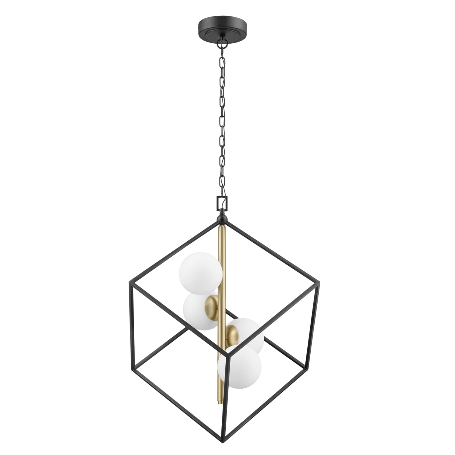 Origin 21 Irvington 2-Light Black Modern/Contemporary LED Dry rated  Chandelier in the Chandeliers department at