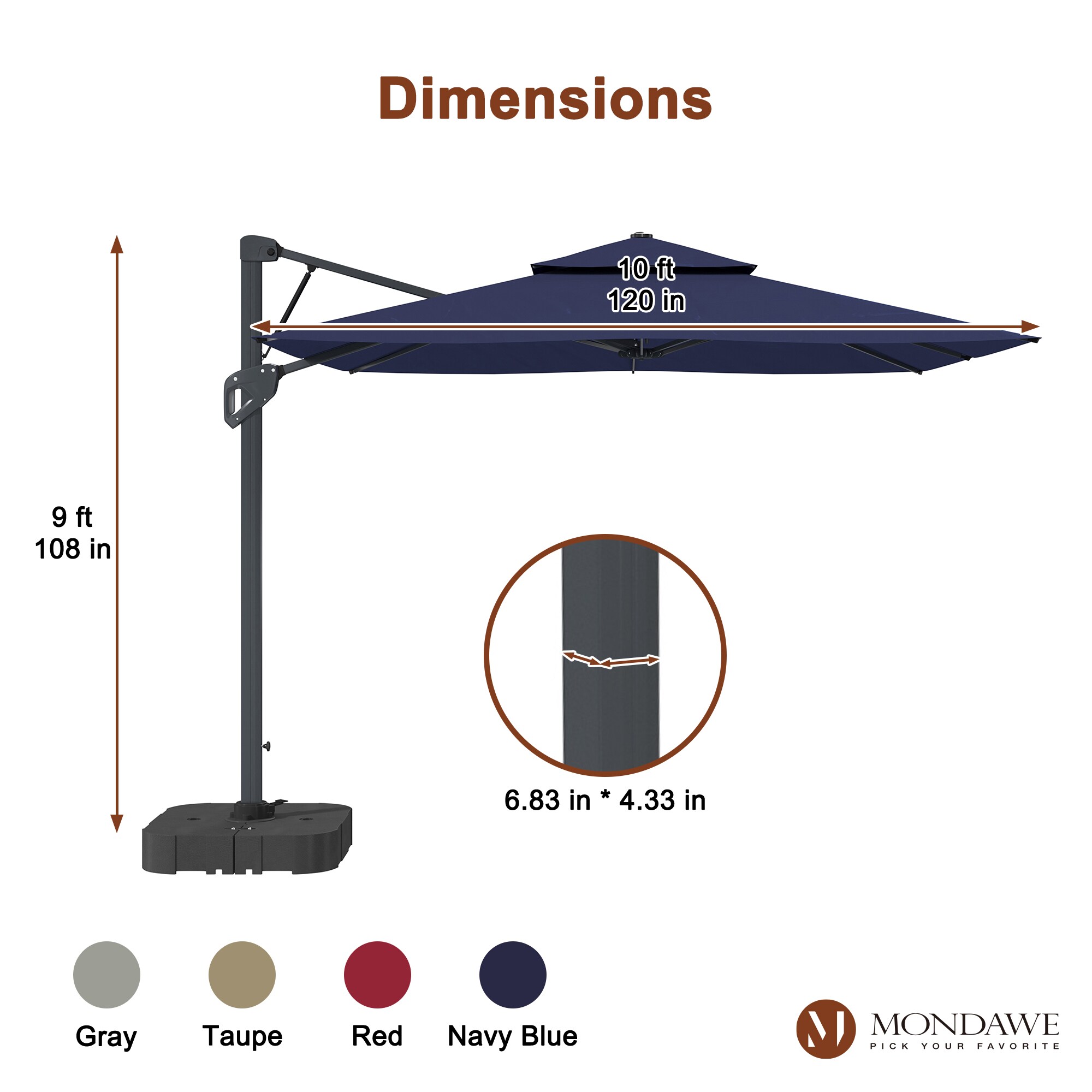 Mondawe MO-WG01NY-B Umbrellas-2 - View #8