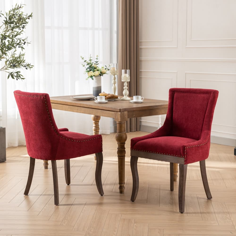 Maison Boucle NIVA-CHAIR-RED Dining-Chairs - View #2
