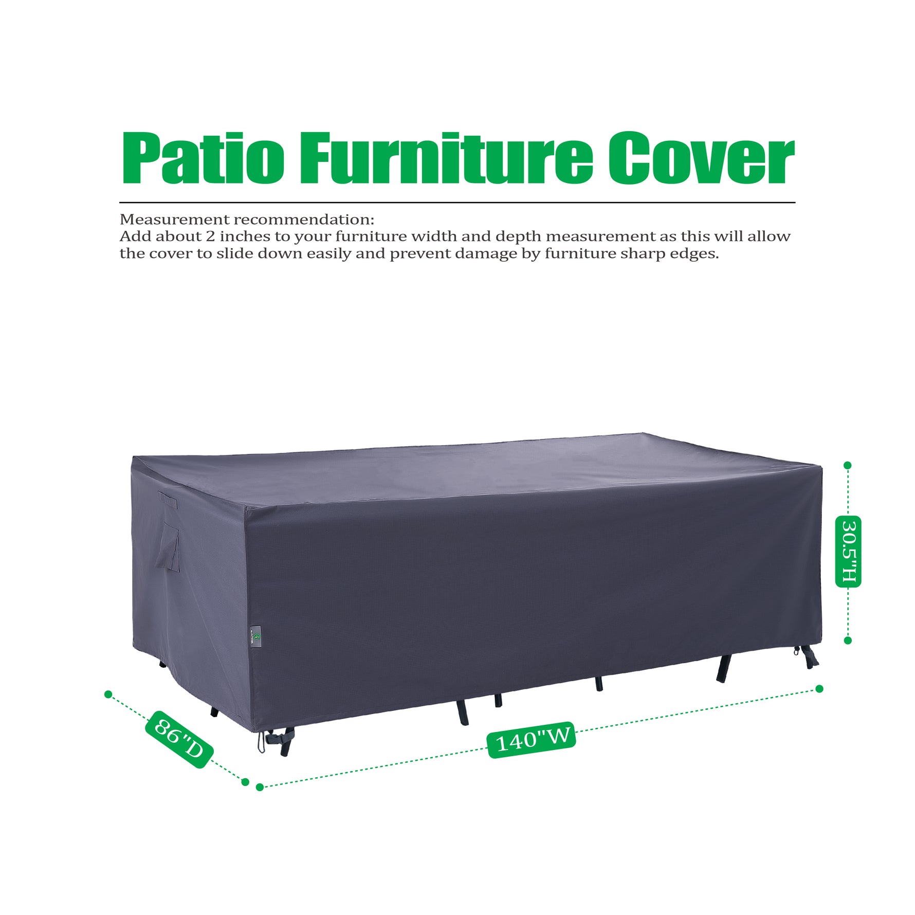 F&J Outdoors FJ-US-WFG-H08 Patio-Furniture-Covers - View #2