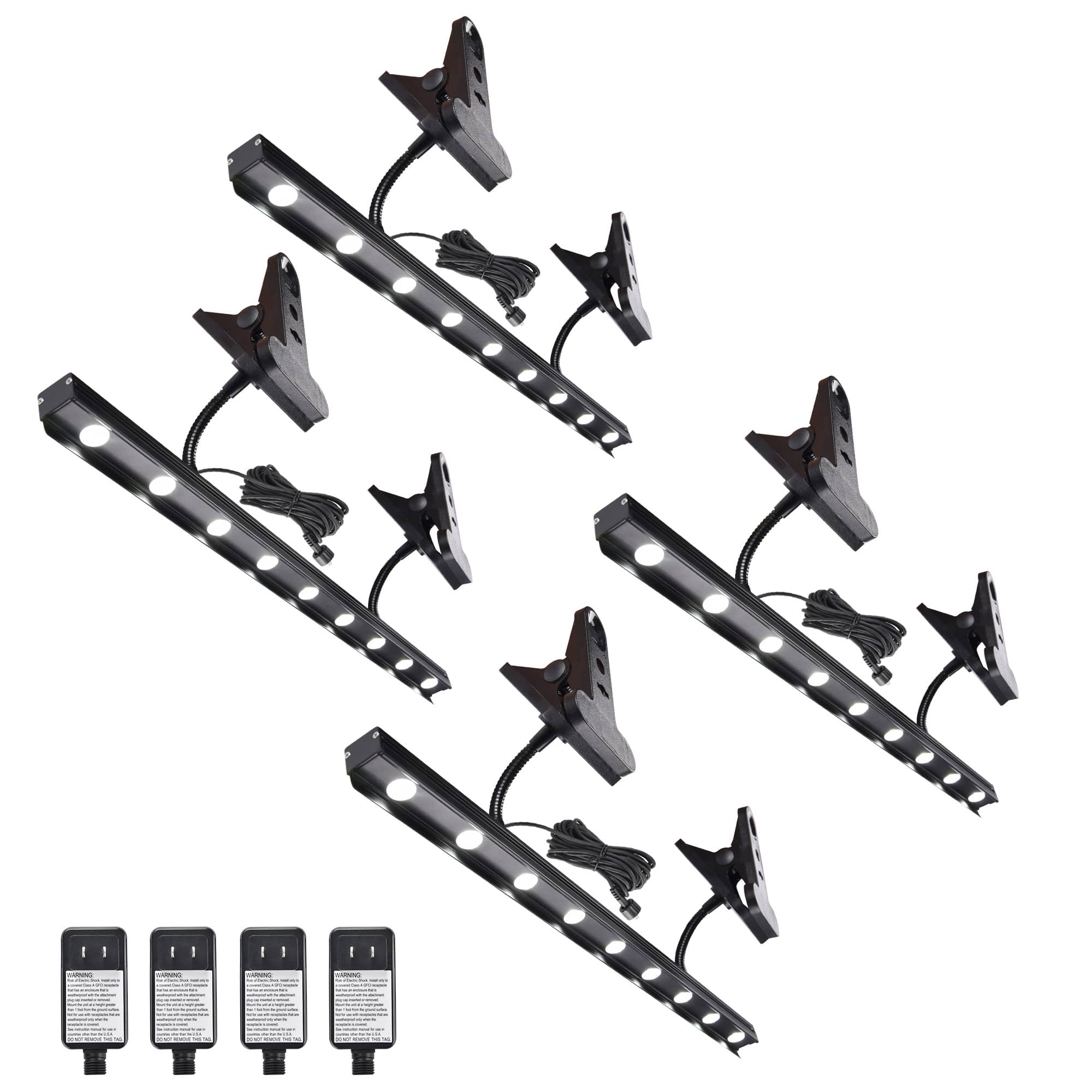 Yescom 35BNL003-9W-06X2-LO Instahibit Adjustable LED Light for Retractable Banner Stand Trade Show 4 Packs