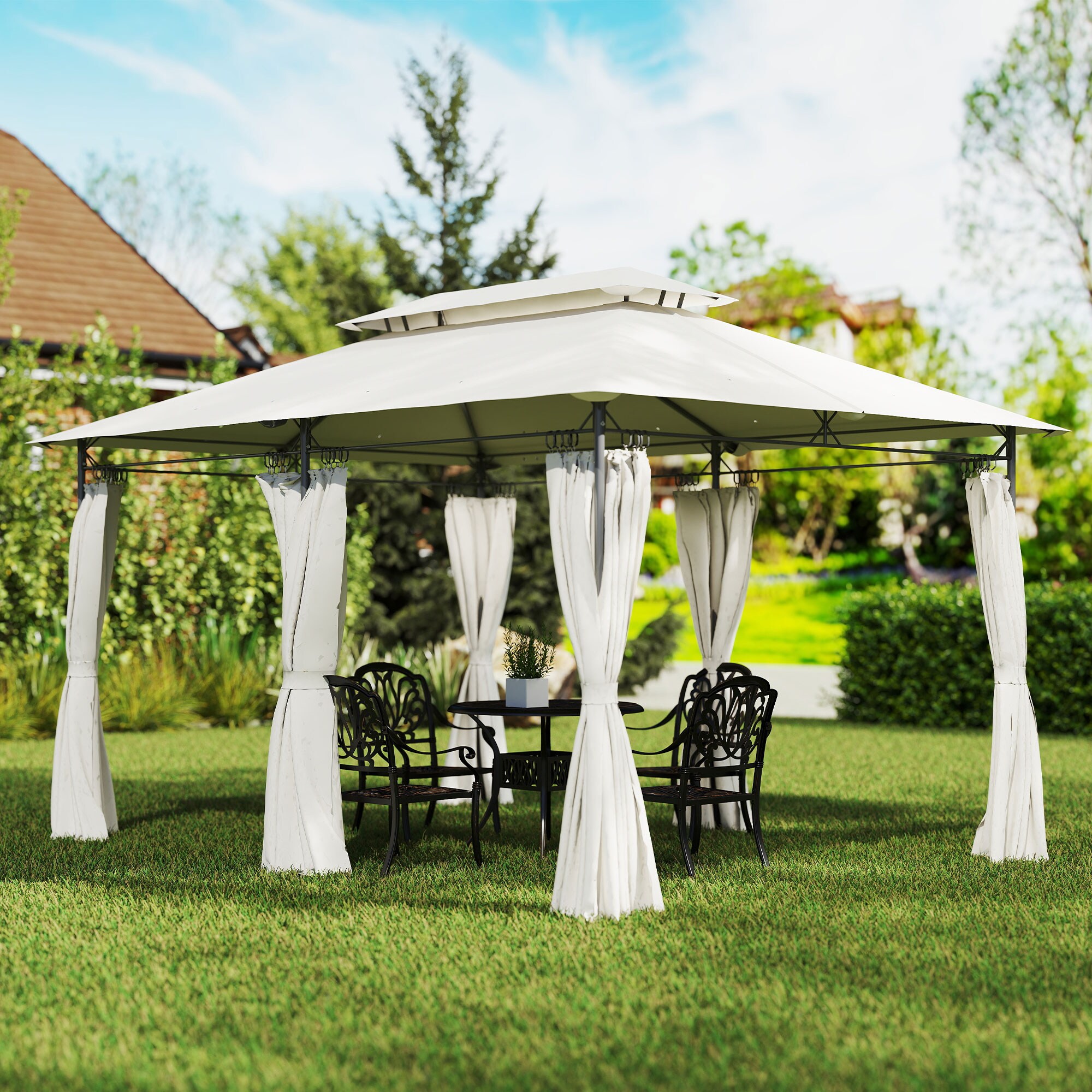 LUXEYARD DS-M-BAC06911 Wood-Resin-Gazebos - View #4