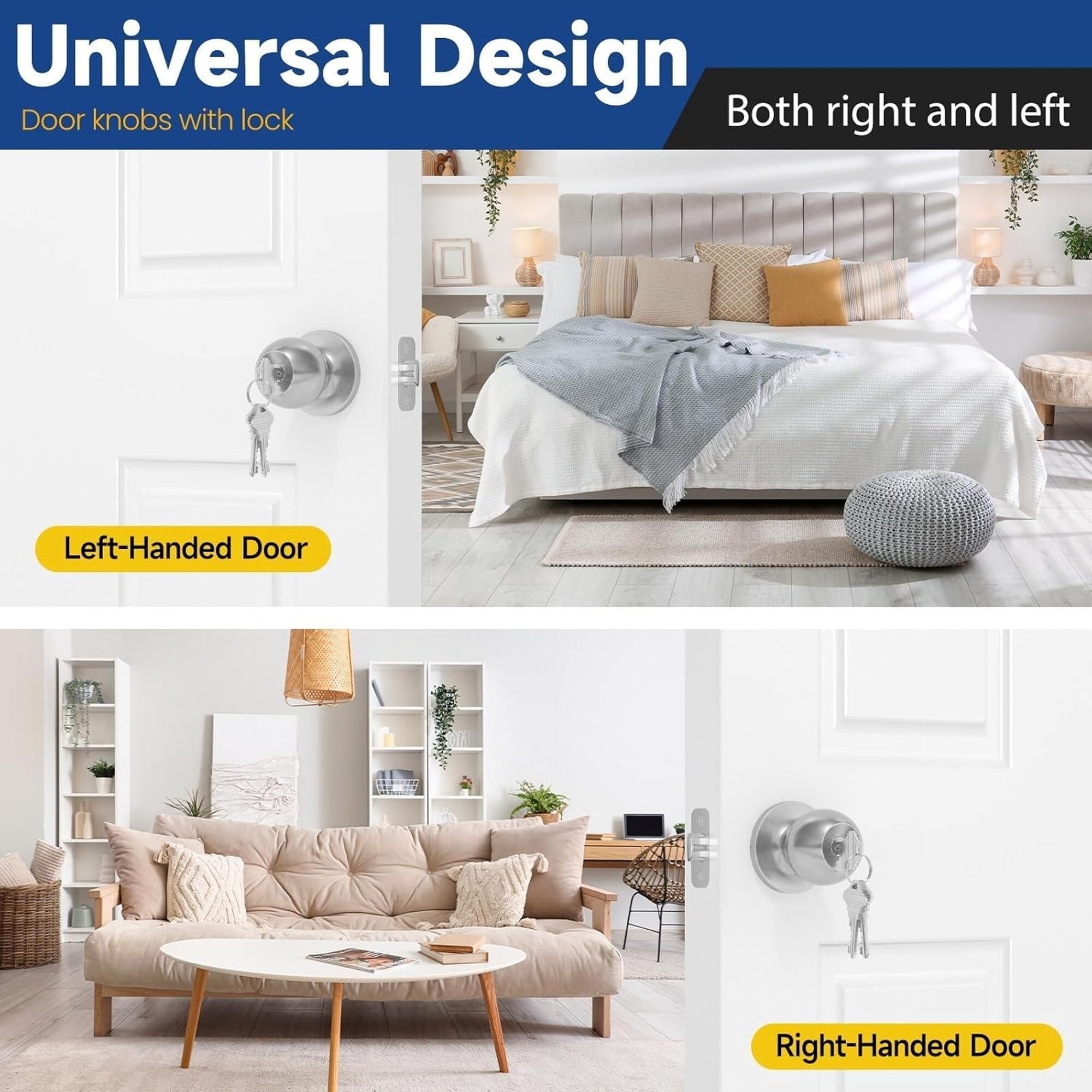 Wudkey L4-TU1E4B Door-Knobs - View #7