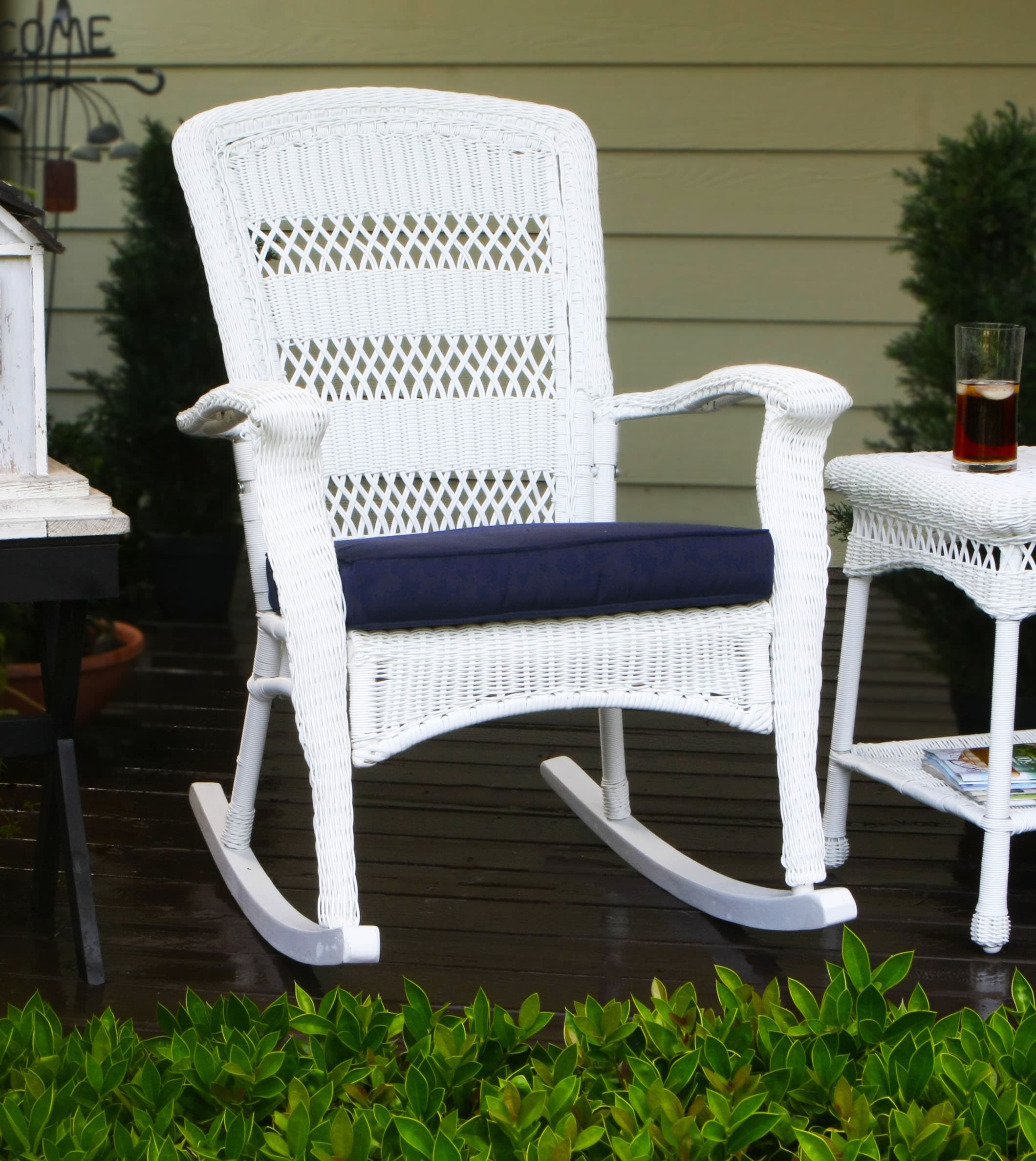 Tortuga Outdoor PSR2-P-WH Patio-Conversation-Sets - View #4