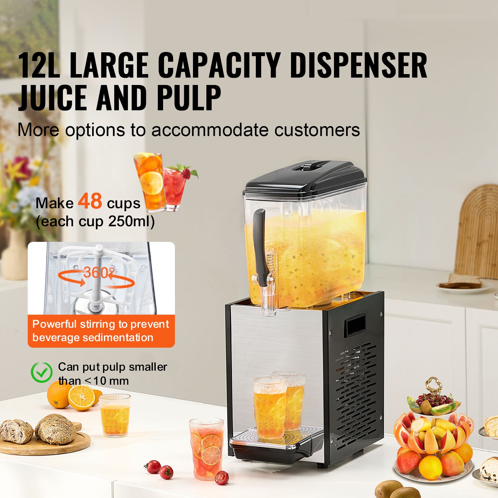 VEVOR SCSYYLJJBSJX06255V1 Bev-Dispensers - View #2