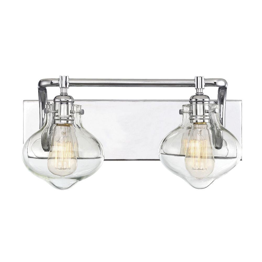 LW-SH512676 17.75-in 2-Light Polished Chrome Transitional Vanity Light