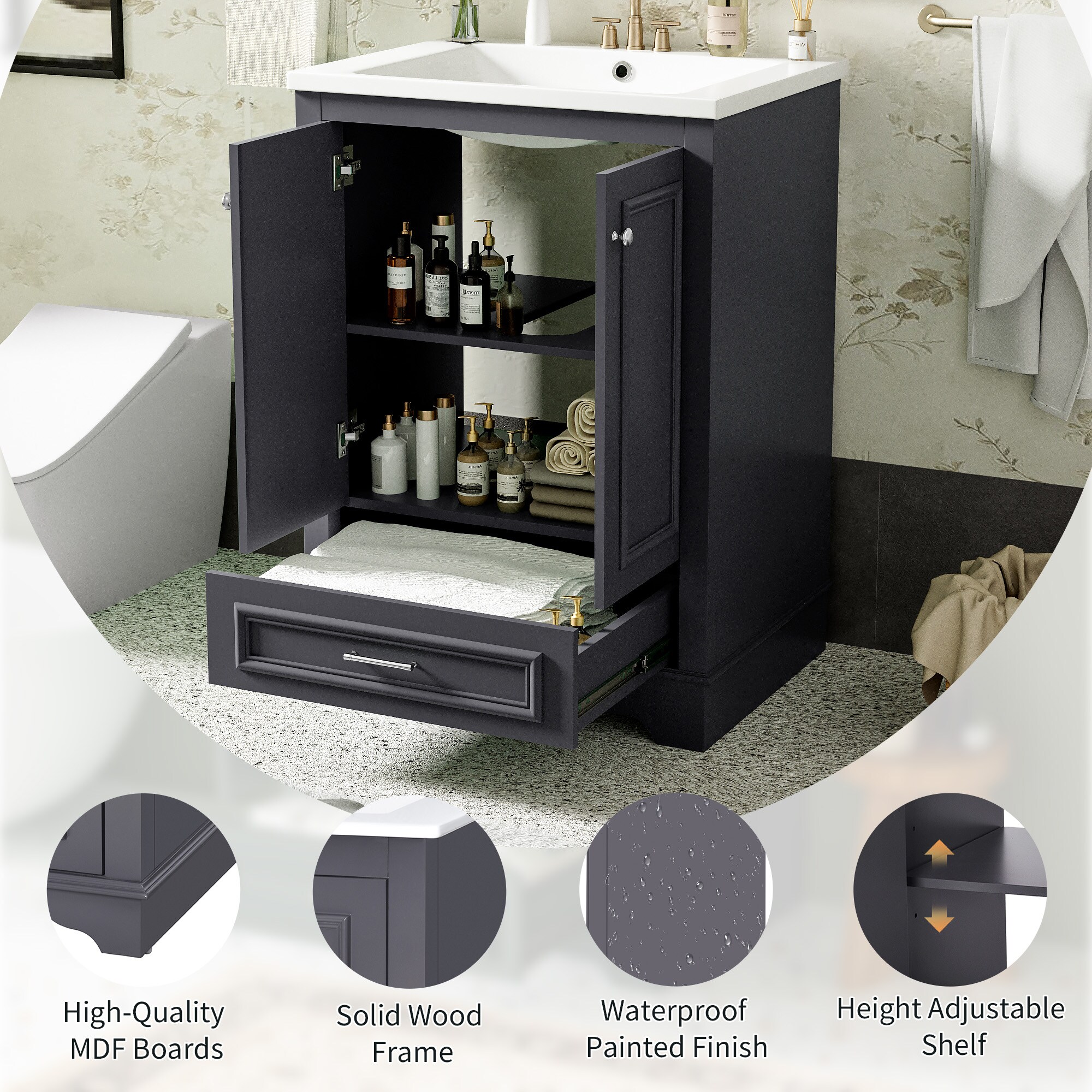 Dimakai DI-MRS14893C3P Bath-Vanity-Combo - View #7