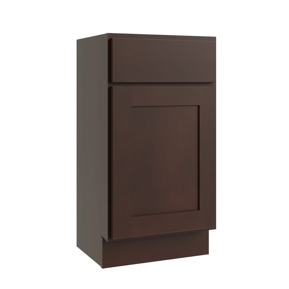 RELIABILT L11-V1816 Parkstone 18-in Espresso Bathroom Vanity Base Cabinet without Top