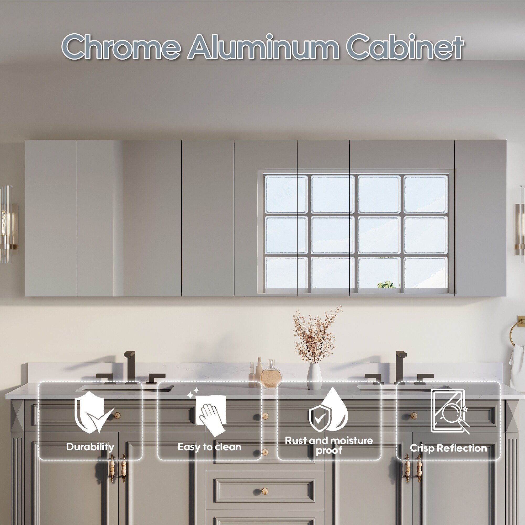 CALVON ROABCA40-12L-40 Bathroom-Medicine-Cabinets - View #3