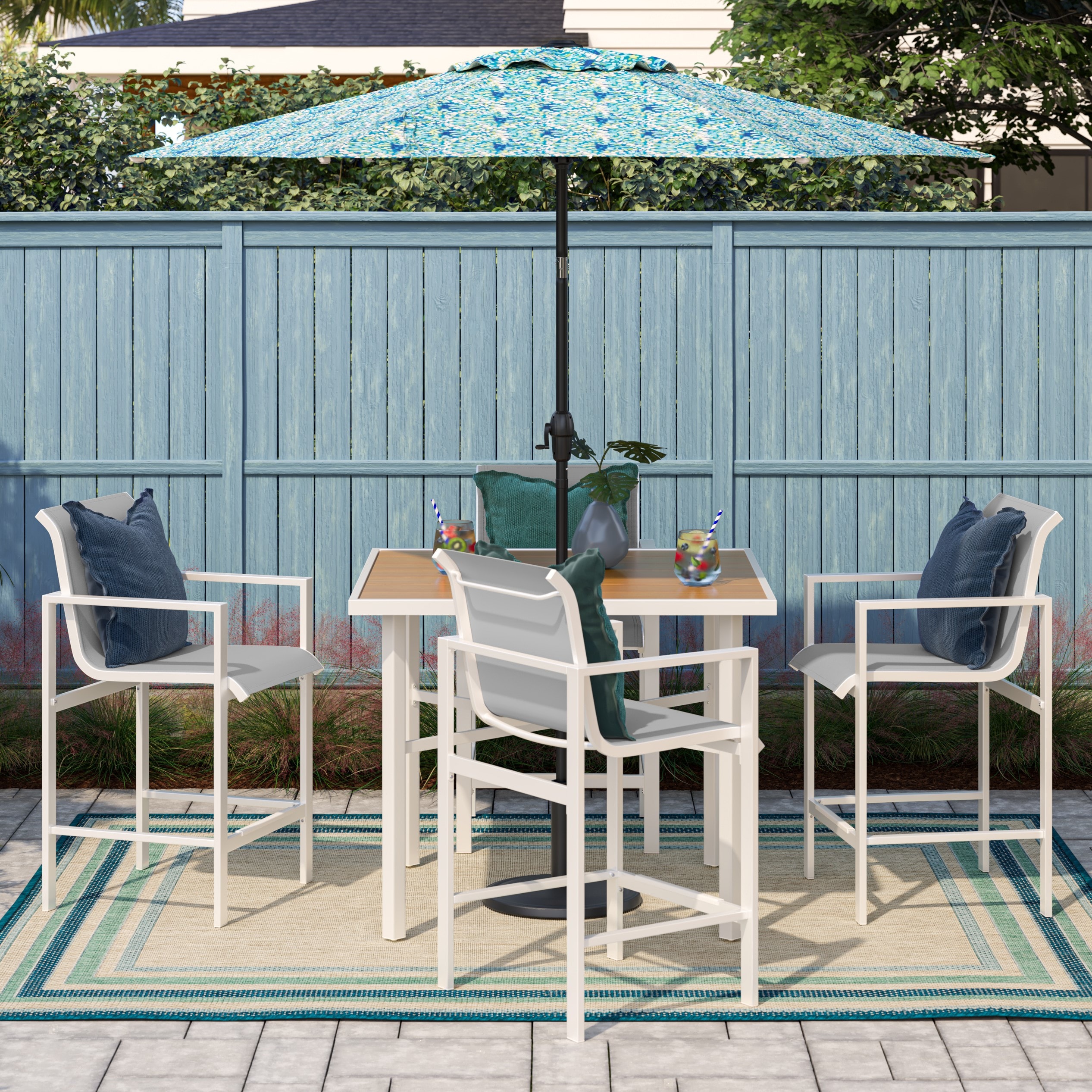 Patio Premier 16 in. L x 15 in. W x 2.5 H Square Outdoor Dining