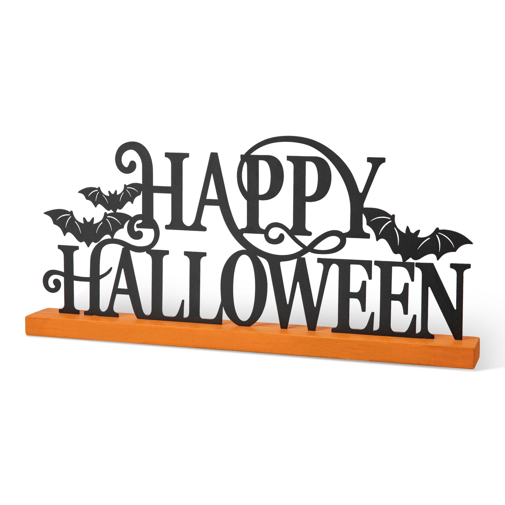 Glitzhome 2006200026 8.25-Inches Tabletop Happy halloween Sign