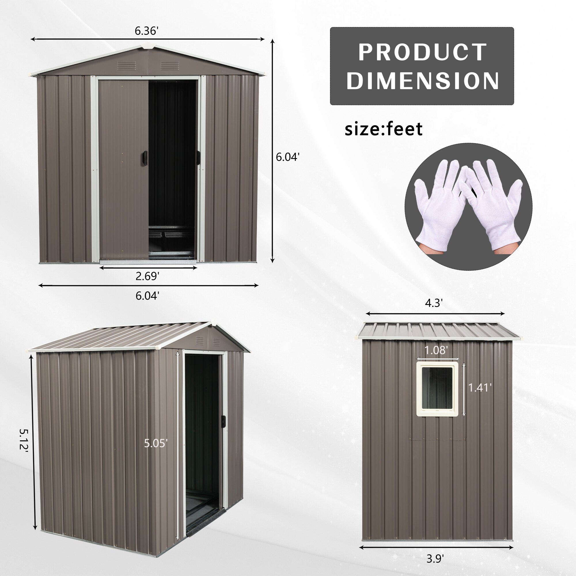Poinic CURDS-71036-540 Metal-Storage-Buildings-Sheds - View #8