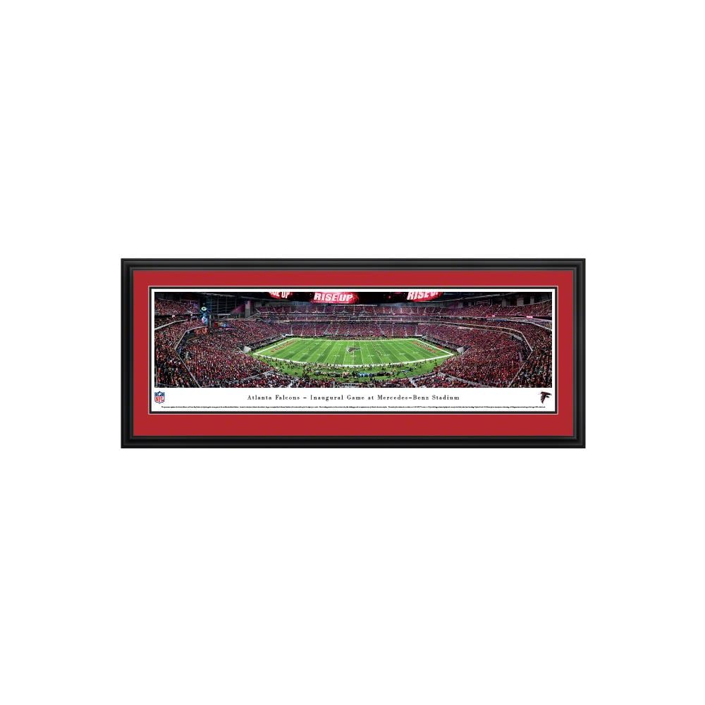 : Atlanta Falcons, 1st Game at MB Stadium - 44x18-inch