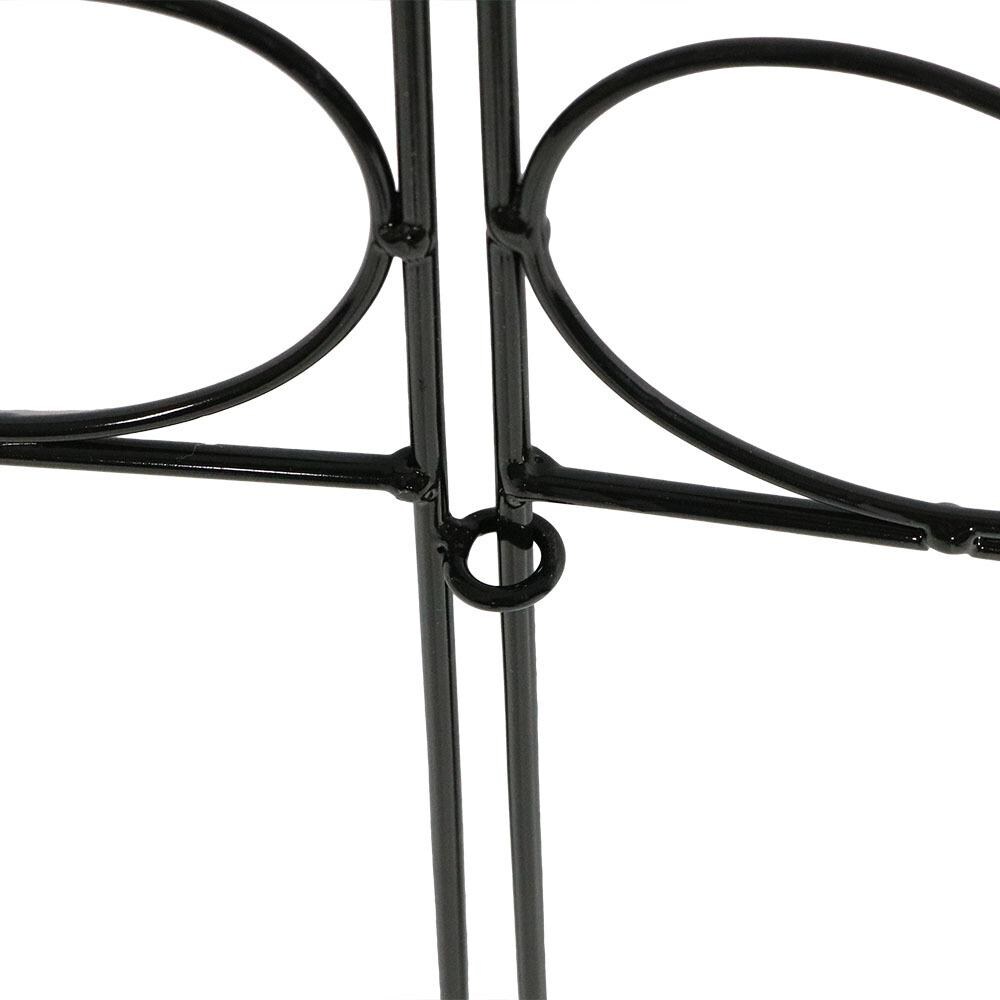 Sunnydaze Decor 0.125-in x 24-in Black Metal Steel Decorative Fencing ...