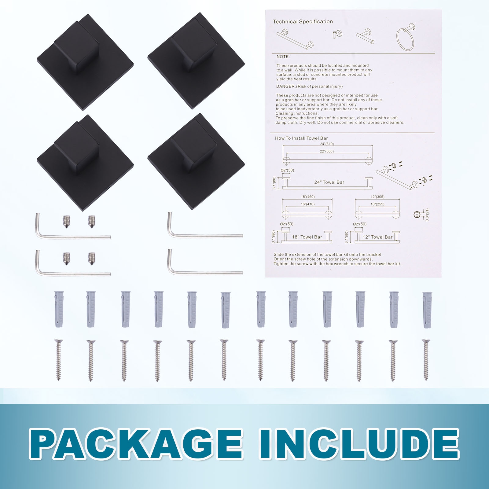 WOWOW 4060101BX4-LW Robe-Hooks - View #9