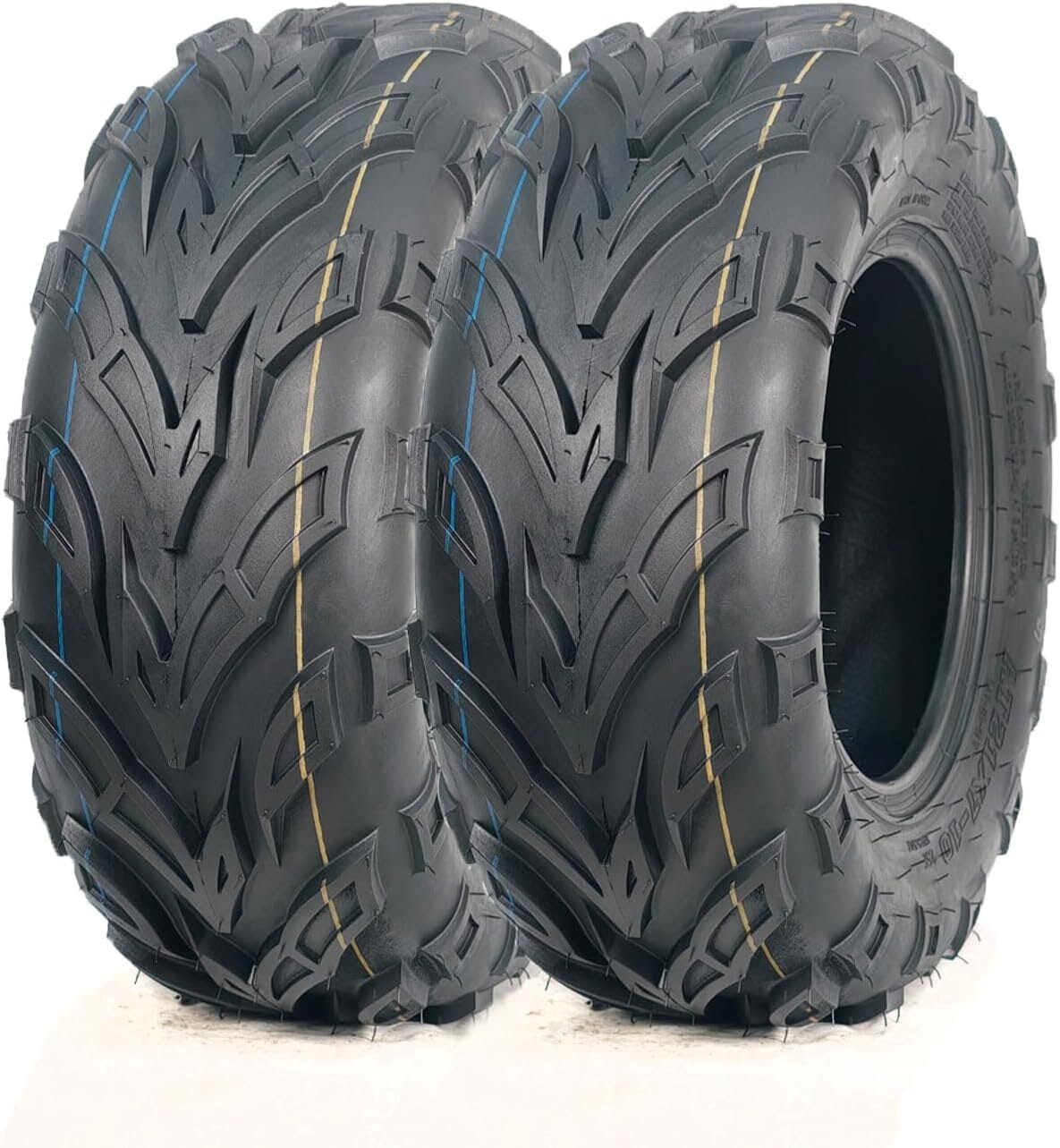 Garvee 2-Pack Sport ATV Tires 18x9.5-8 4PR Lawn Mower Tire 18x9.5x8 Turf Tires Sand ATV UTV Off-Road Tire Reinforced Sidewall Tread Armor Tubeless