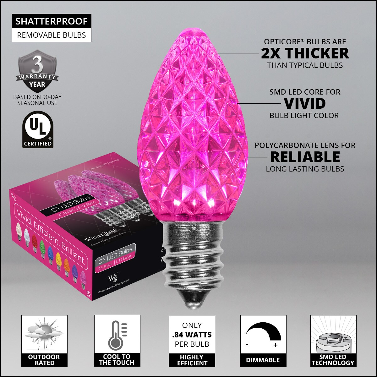 Wintergreen Lighting 72634 String-Light-Bulbs-Fuses - View #2