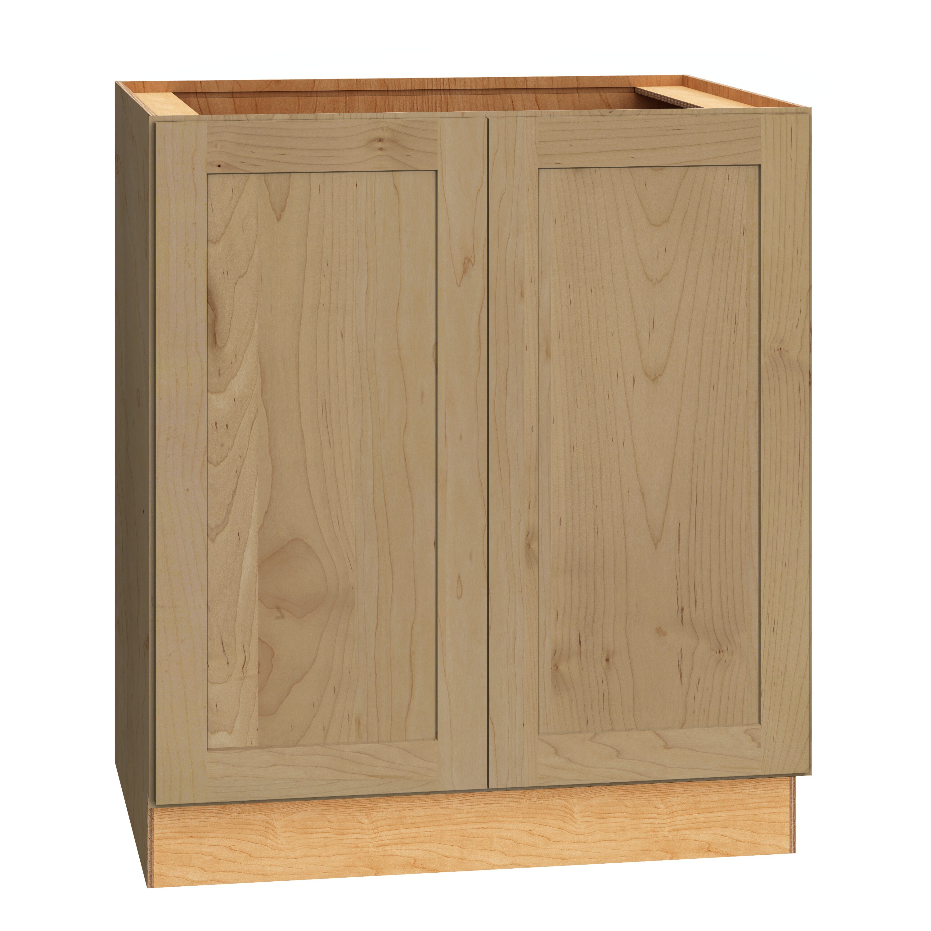 Diamond Express 62K-B30FH Jamestown 30-in W x 34.5-in H x 24-in D Coastline Brown Base Fully assembled Plywood Cabinet (Recessed Panel Shaker)