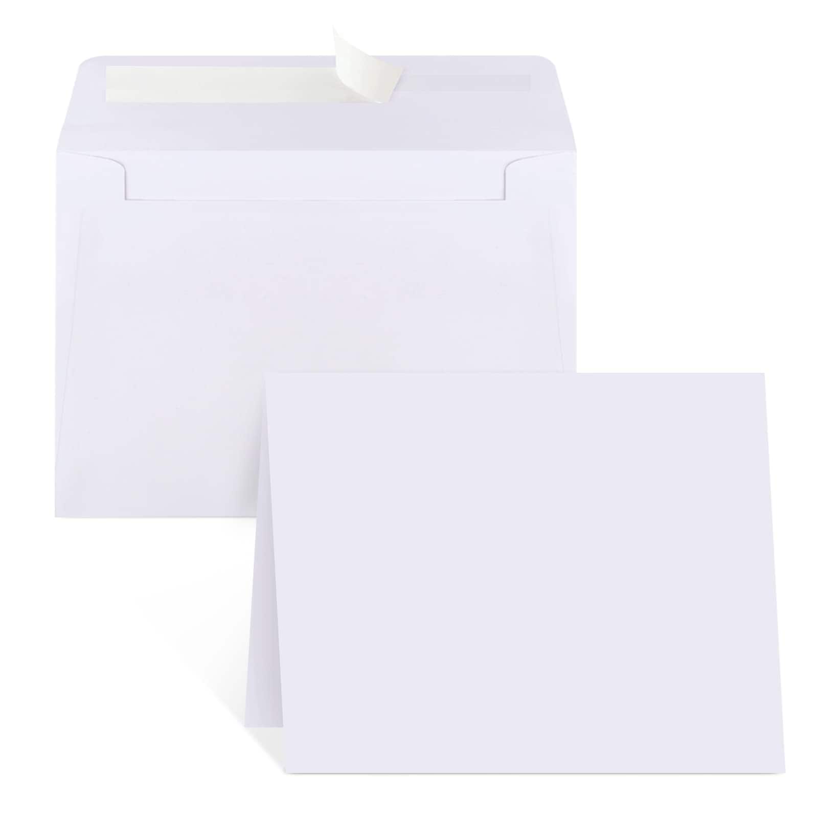 Afoxsos  Blank Cards and Envelopes 30 Pack White 4 x 6 Cardstock with 30 Pack Envelopes Heavyweight Paper for Invitations Thank You Notes DIY