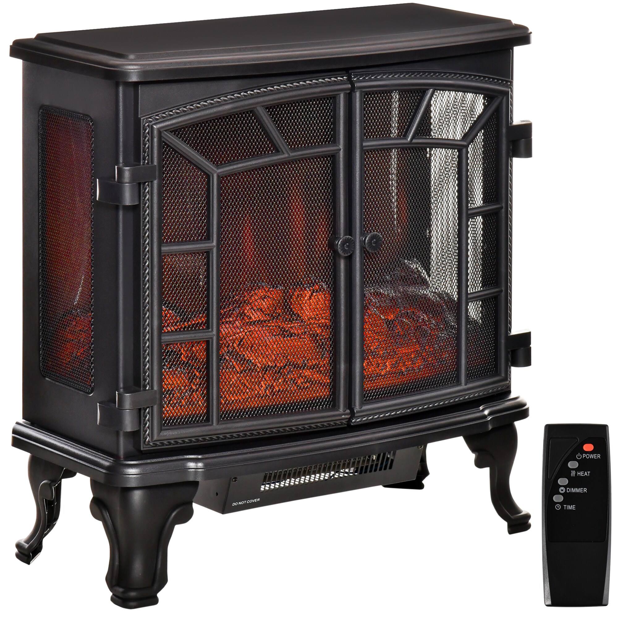 Kahomvis 25in W Black Free Standing Fanforced Corner or Flat Wall