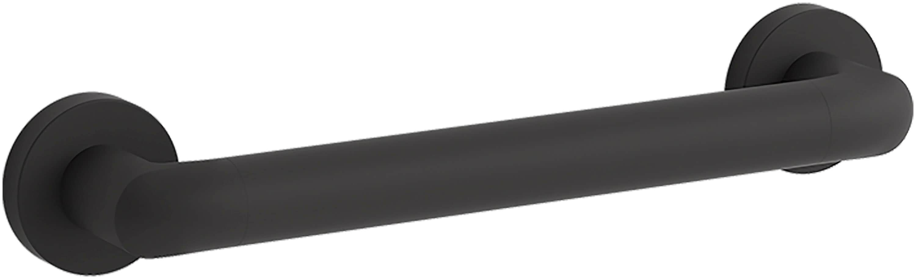 KOHLER K-24548-BL Kumin 12-in Matte Black Wall mount ADA Compliant Grab Bar ( 300-lb Weight Capacity )