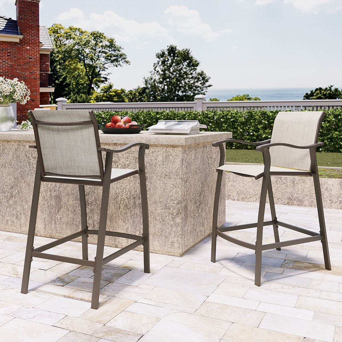 Crestlive Products CL-ST005BEI Patio-Chairs - View #2