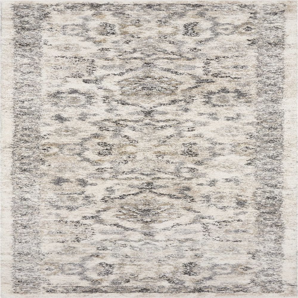 HomeRoots 353868 Bernadette 2 X 7 (ft) Rag Ivory Indoor Distressed/Overdyed Runner Rug