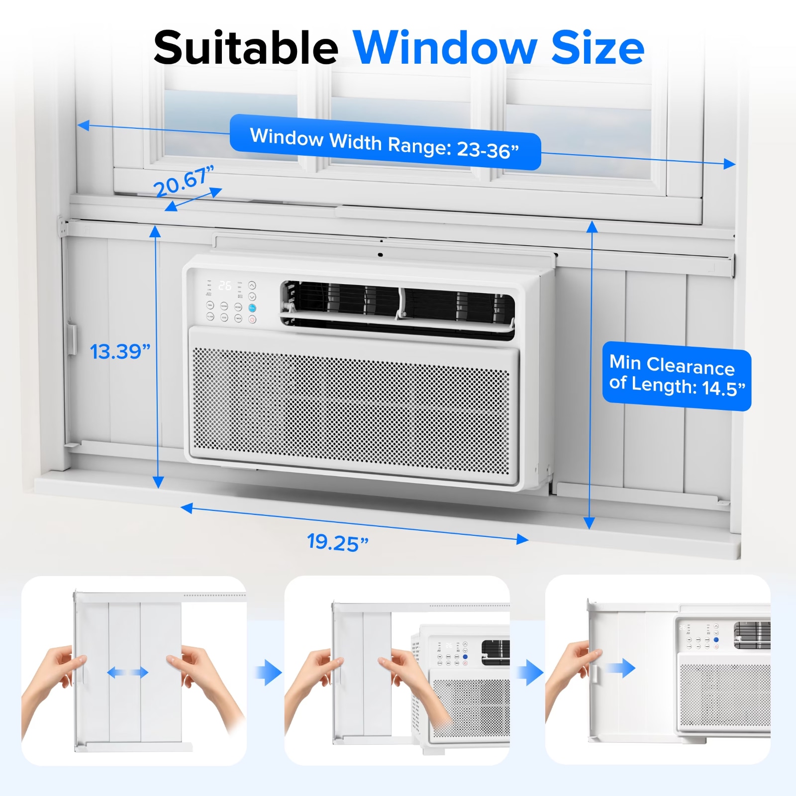 COWSAR A8503W-12K Window-Air-Conditioners - View #4