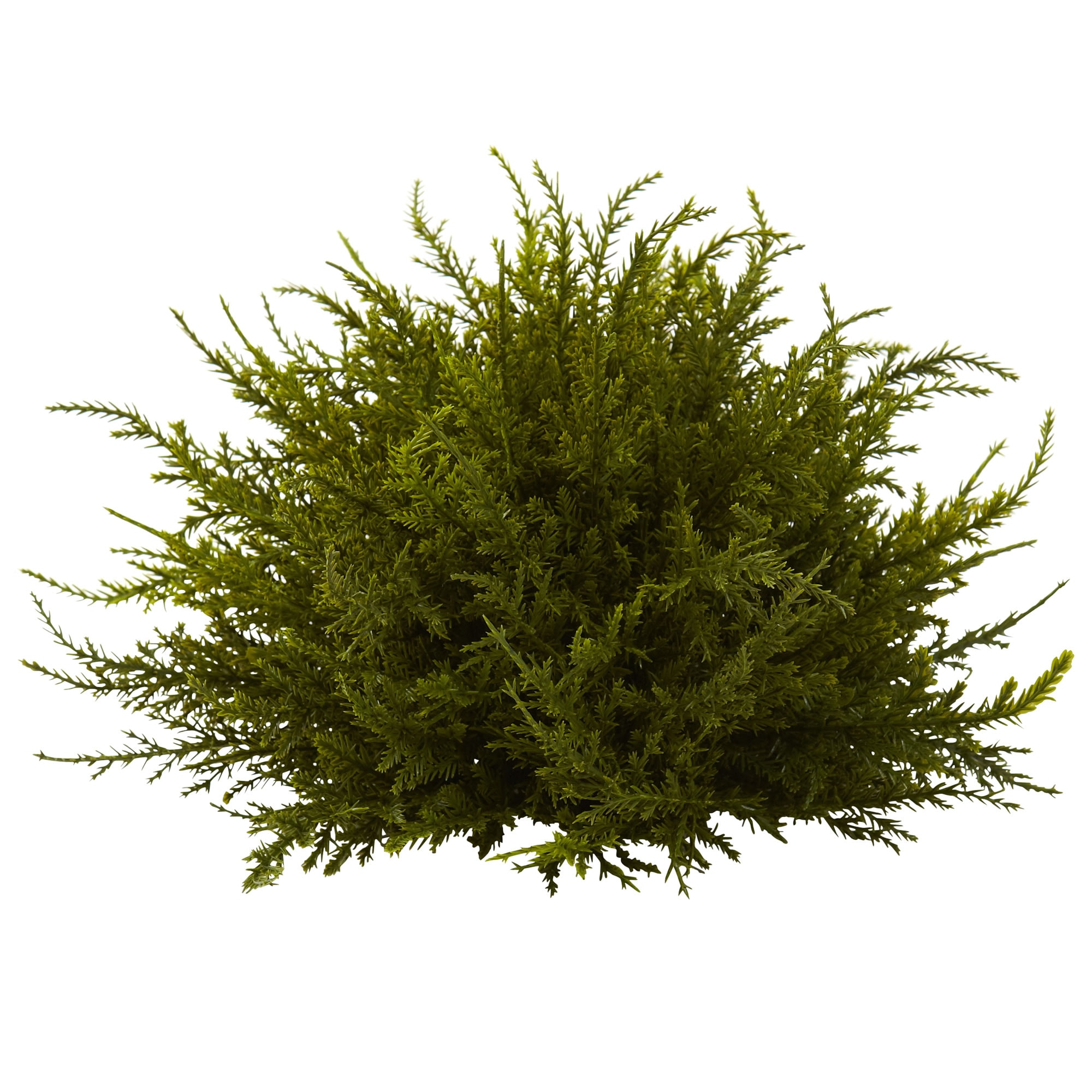 Set of 3 Green Silk Cedar Topiary Balls