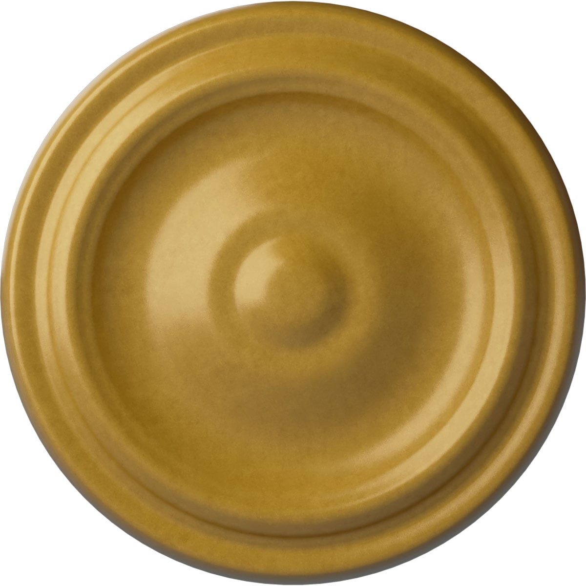 Ekena Millwork CM09MAIGS Maria 9.625-in W x 9.625-in L Painted Iridescent Gold Polyurethane Whole Ceiling Medallion