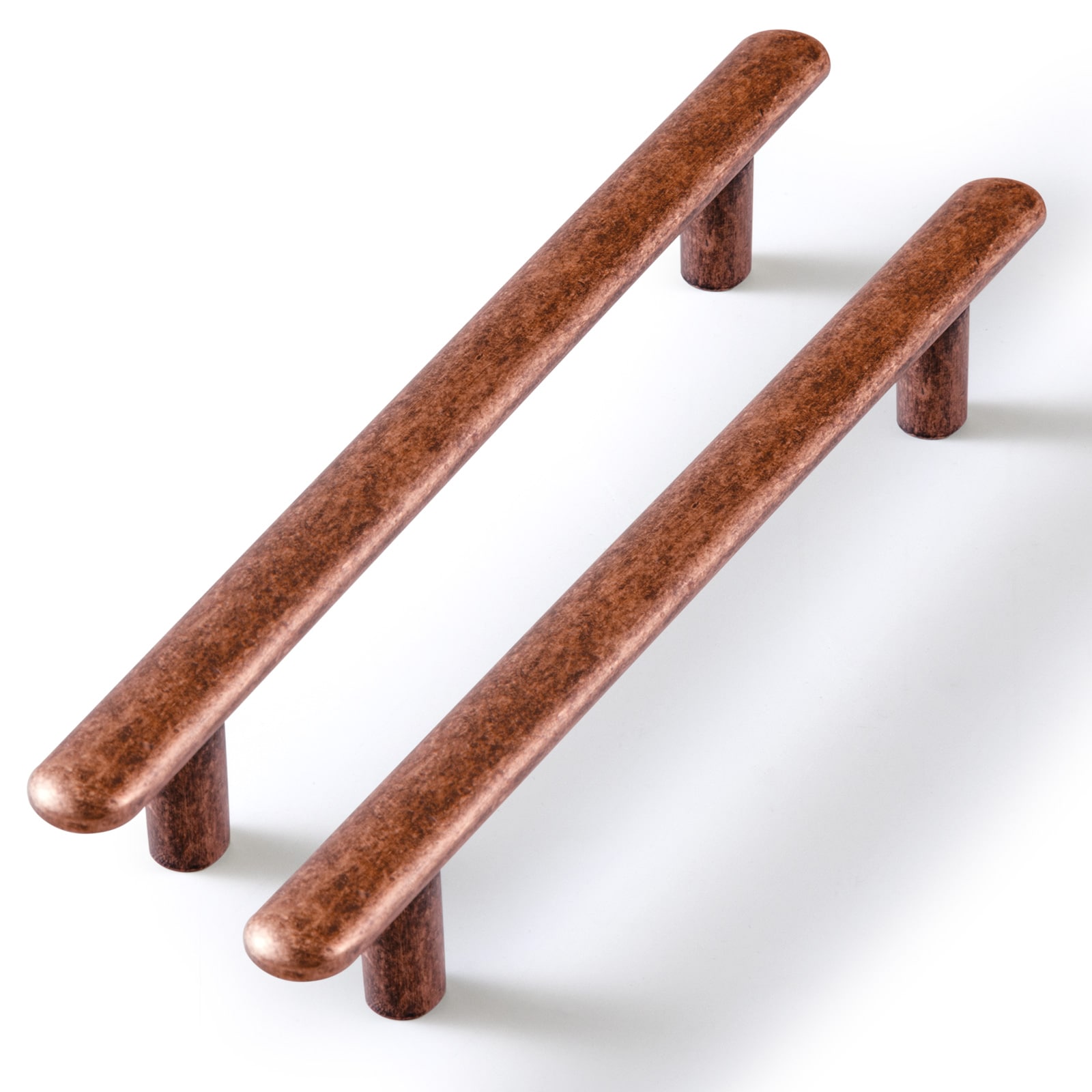 Miaokesen 9572AC-128 5-1/16-in , 128mm Center to Center Antique Copper Novelty Bar Drawer Pull 6 -Pack