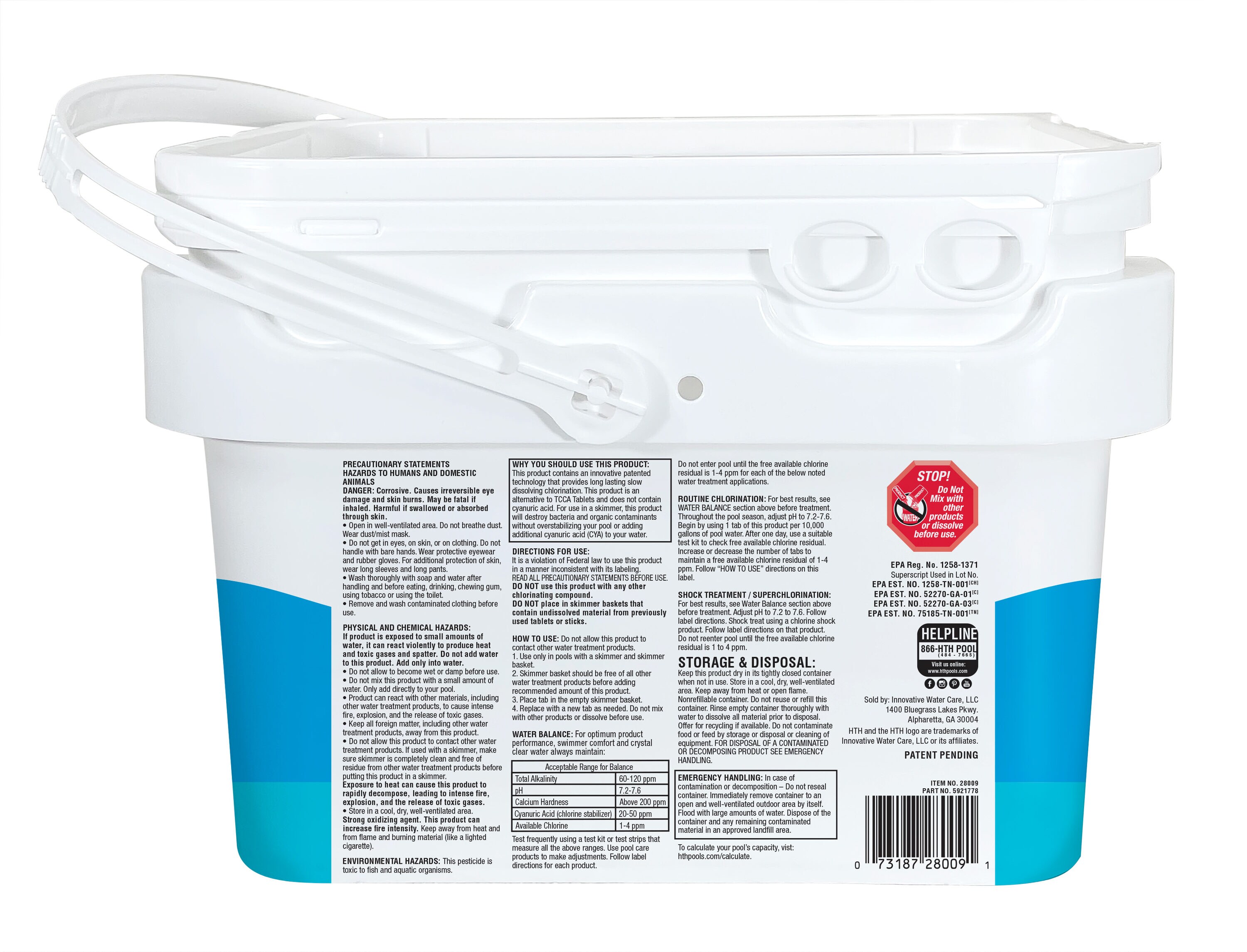 HTH 28019 Chlorinating-Tabs - View #2