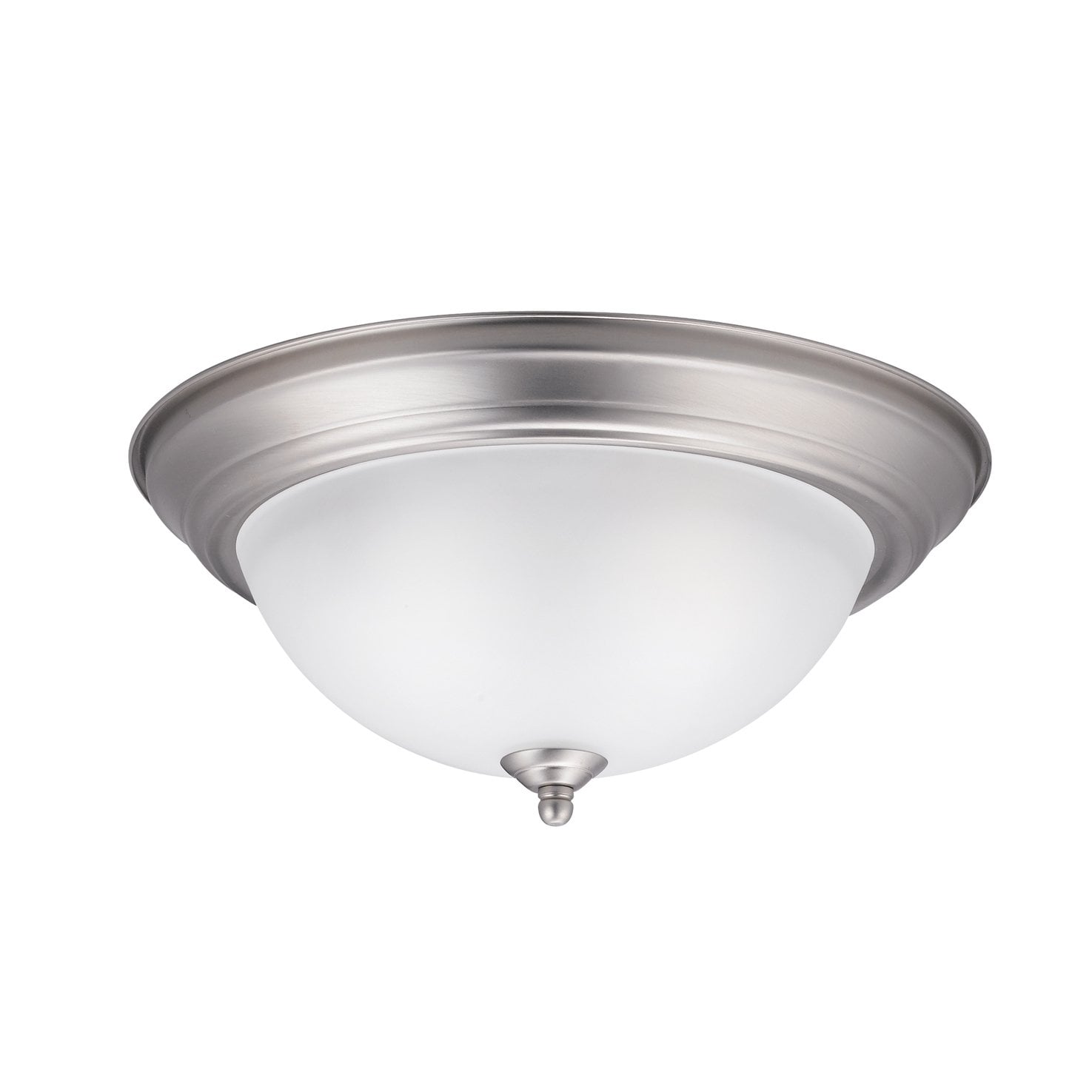 Kichler 2-Light Brushed Nickel Flush Mount Light in the Flush Mount ...