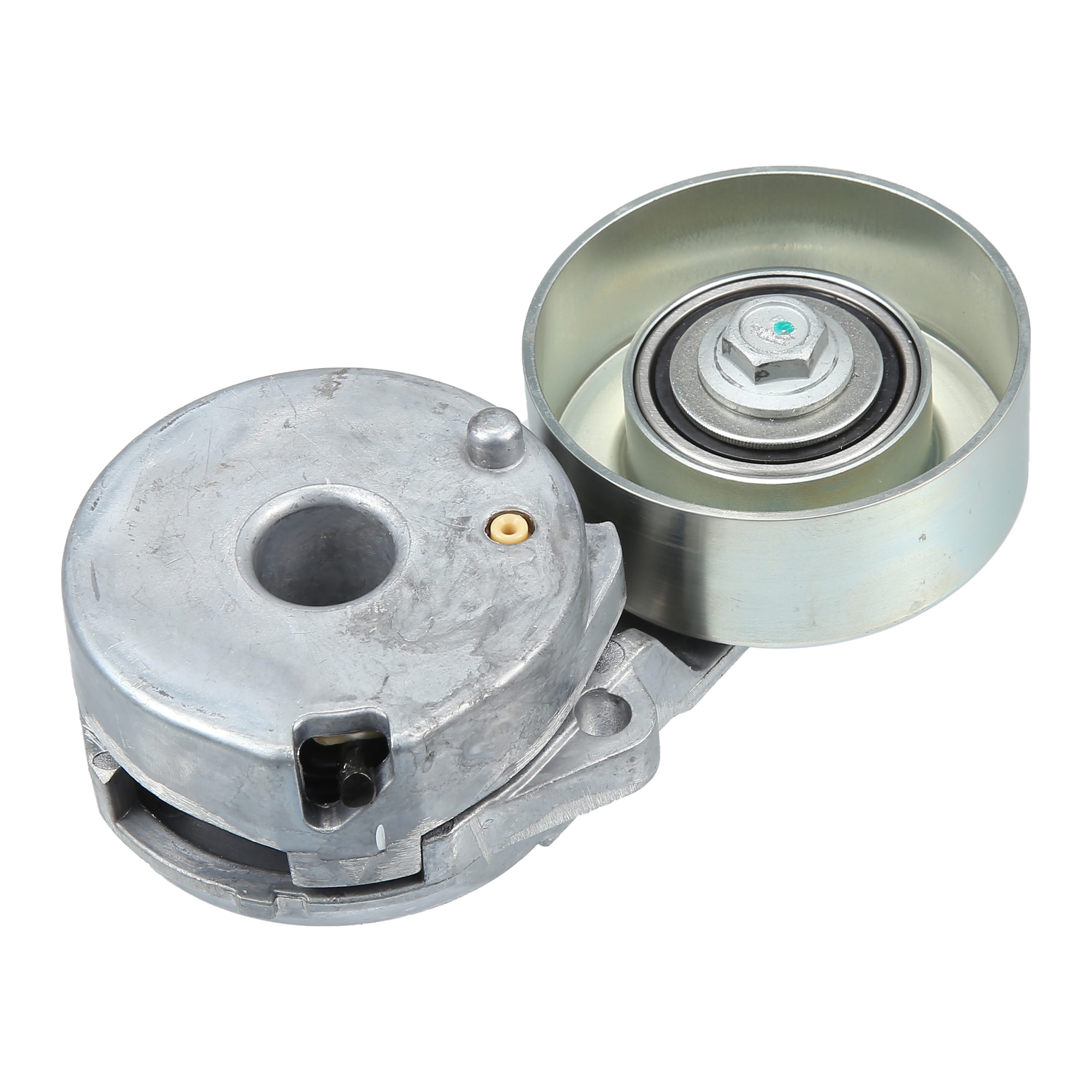 Unique Bargains Car Serpentine Tensioner Assembly No.11955ET00A for Nissan Versa S SL 1.8L L4 - Gas 2007 2008 Black Silver Tone Metal