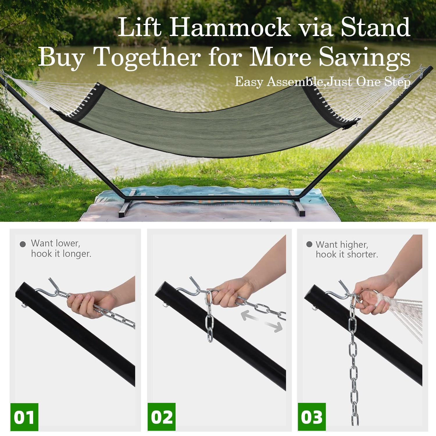  OLF-HK2-DARKGREEN hammocks - View #6