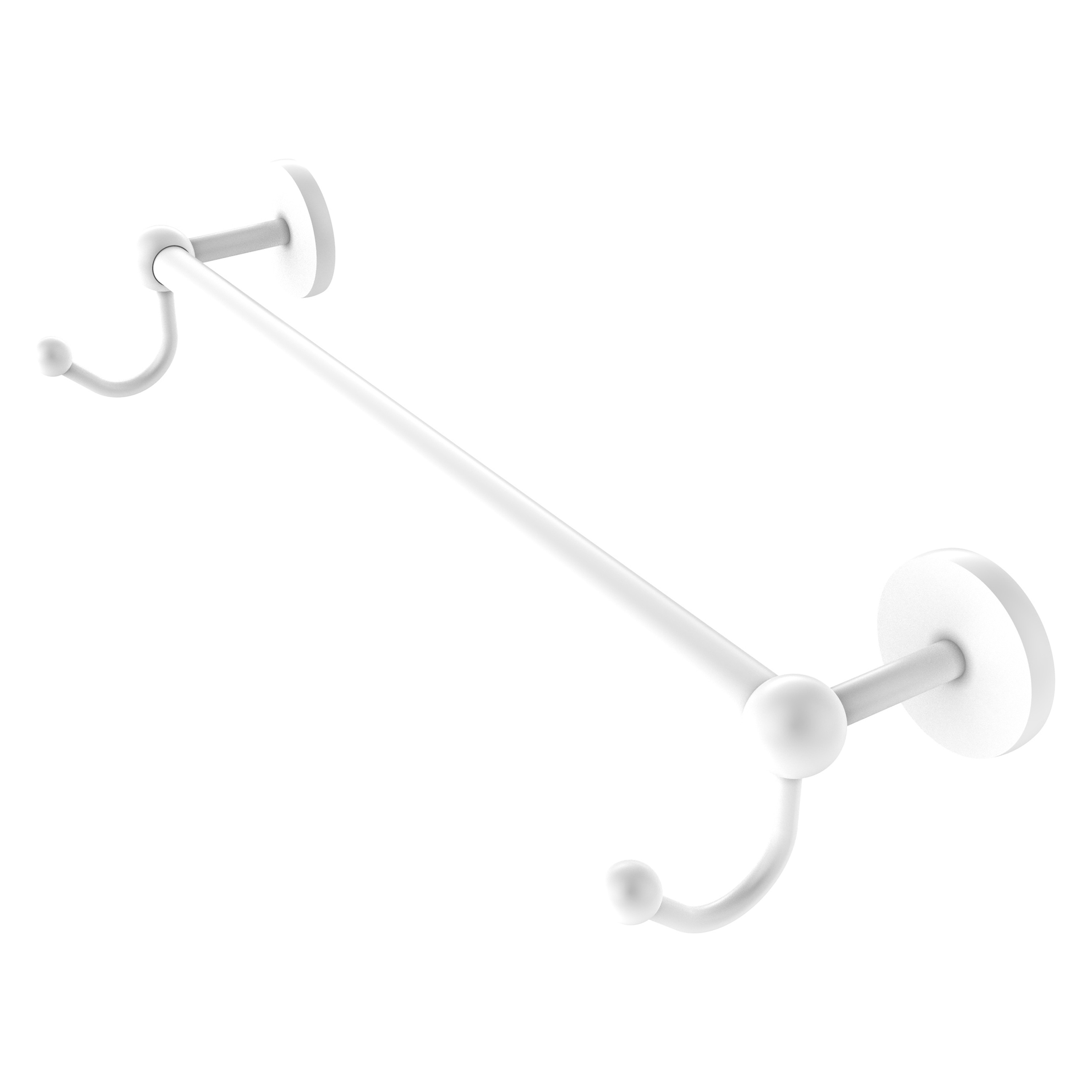 Allied Brass P1000-41-18-HK-WHM Prestige Skyline 18-in Matte White Wall mount Single Towel Bar