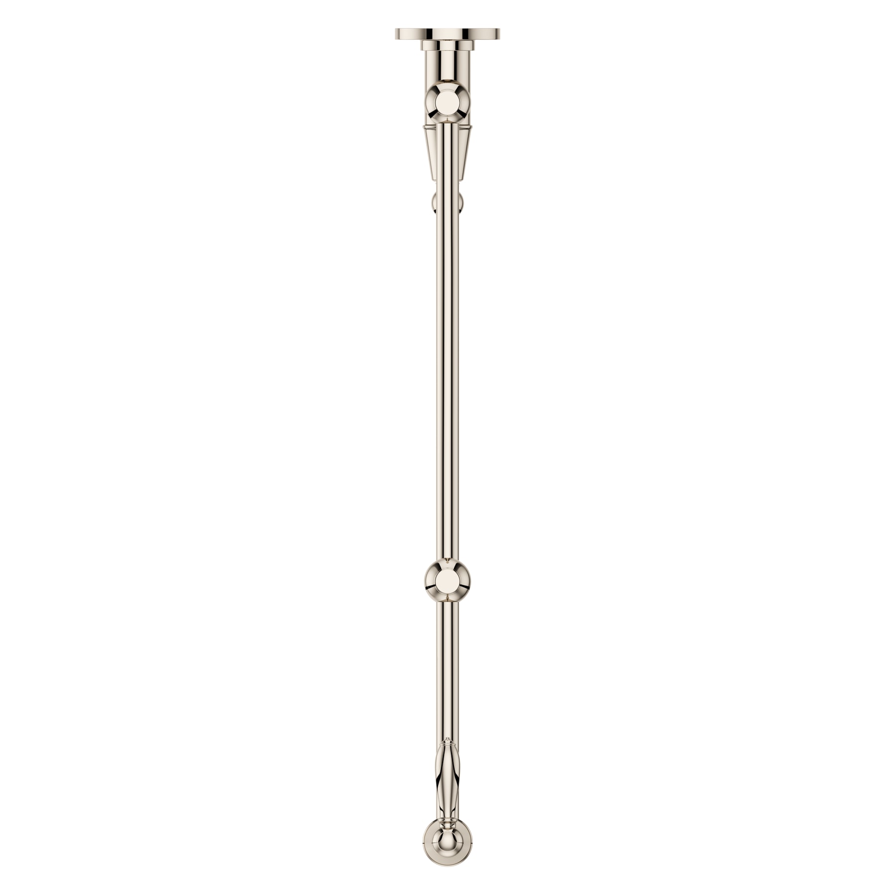 Port Haven Polished Nickel Wall-Mounted Pot Filler Faucet