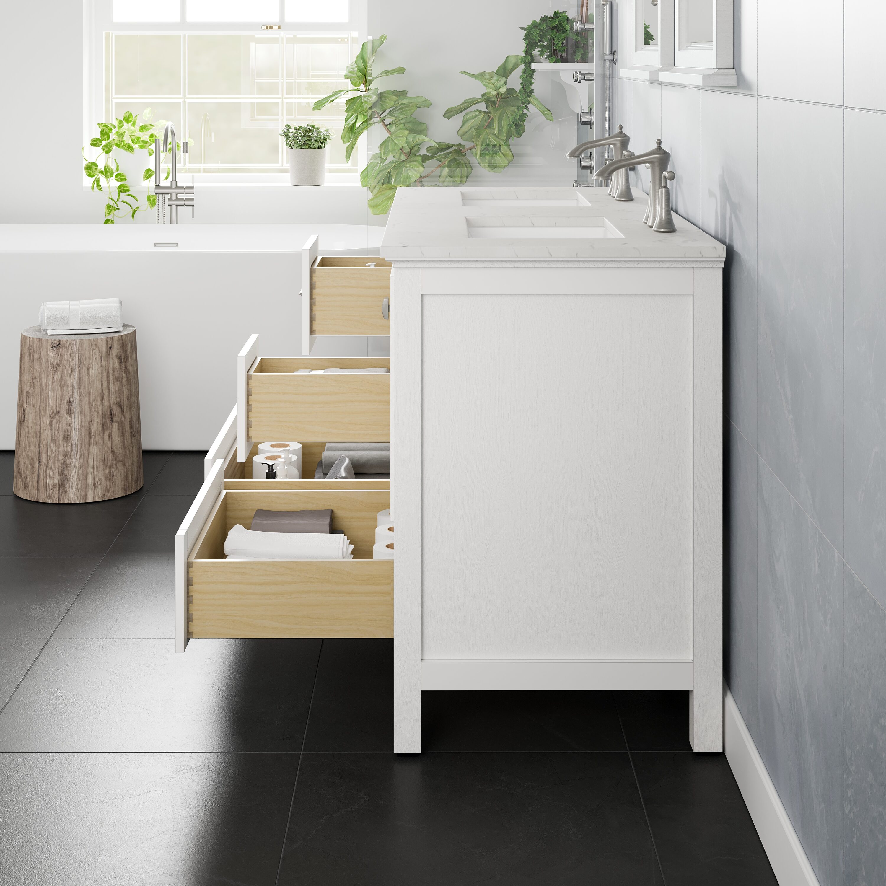 Eviva EVVN612-48WH-DS Bath-Vanity-Combo - View #6