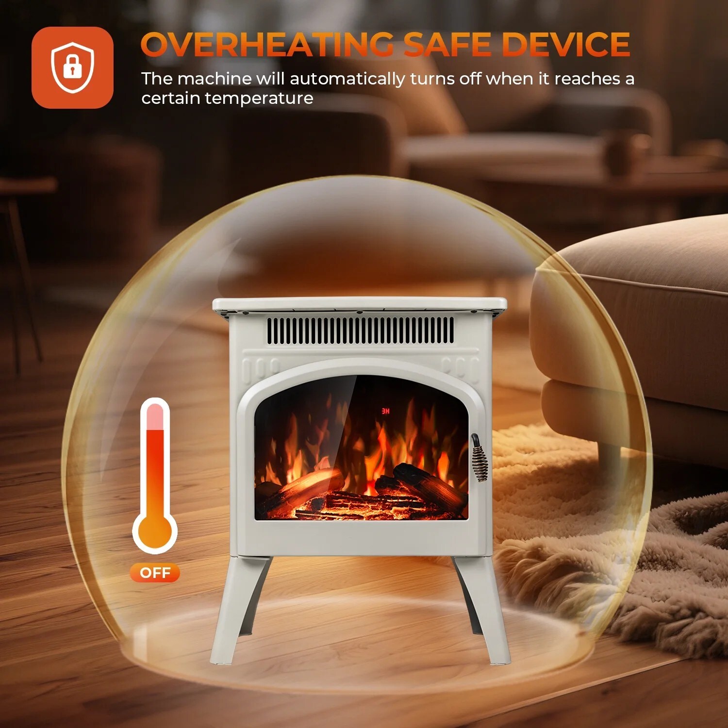 Antarctic Star LSAS-S180SDBEI Electric-Fireplaces - View #7