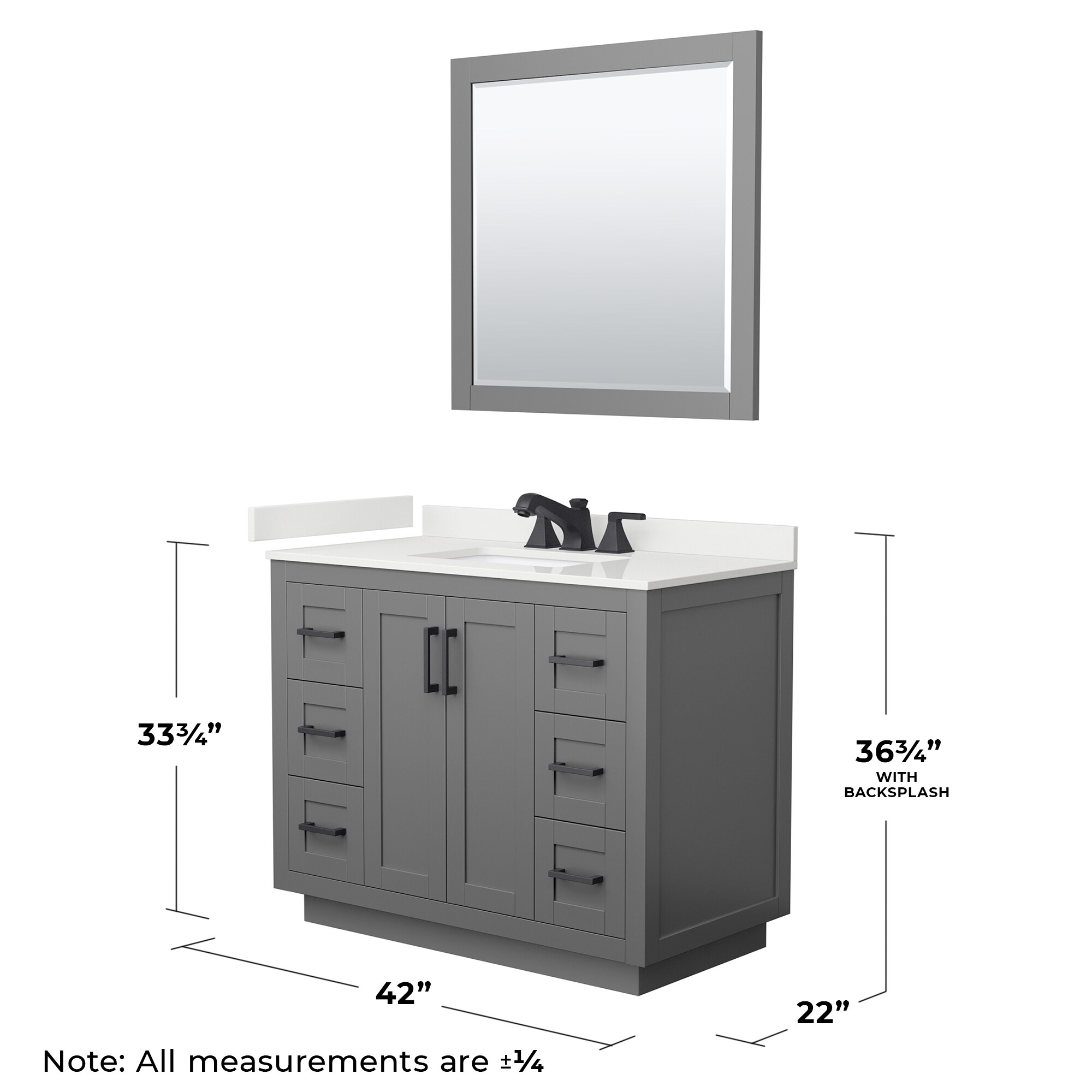 Wyndham Collection WCF292942SGBWQUS3M34 Bath-Vanity-Combo - View #6